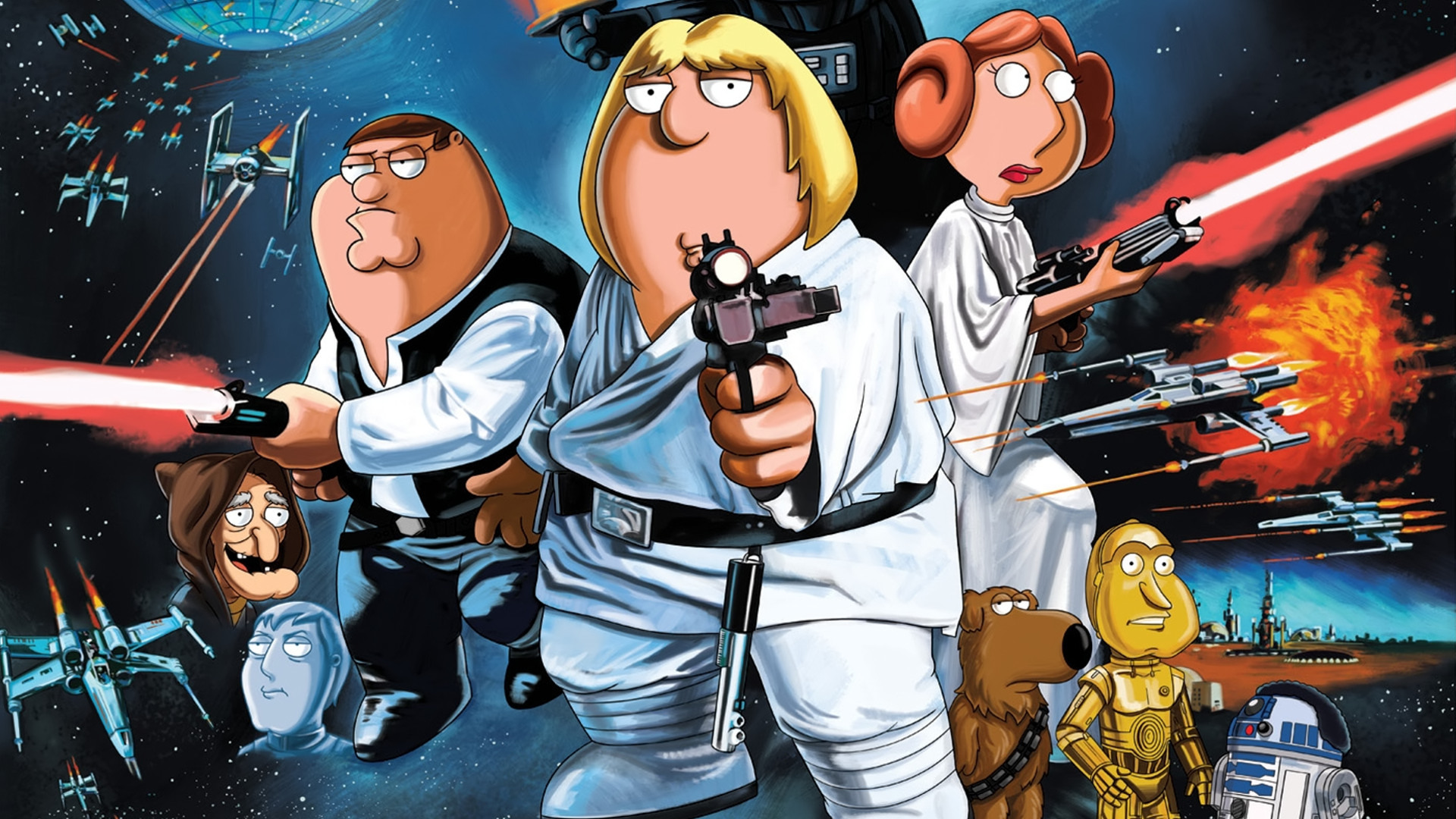 Die besten Family Guy Präsentiert: Blaue Ernte-Hintergründe für den Telefonbildschirm
