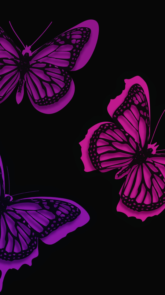 Descarga gratuita de fondo de pantalla para móvil de Violeta, Mariposa, Púrpura, Artístico.