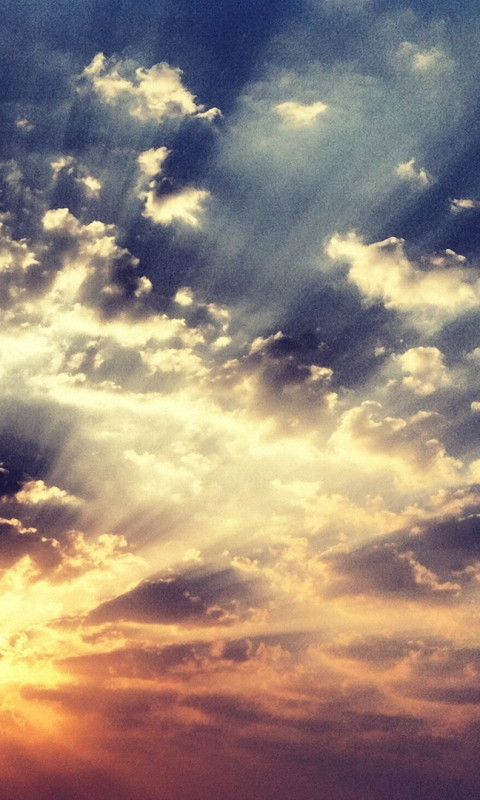 Download mobile wallpaper Sky, Earth, Cloud, Sunbeam, Sunbean for free.