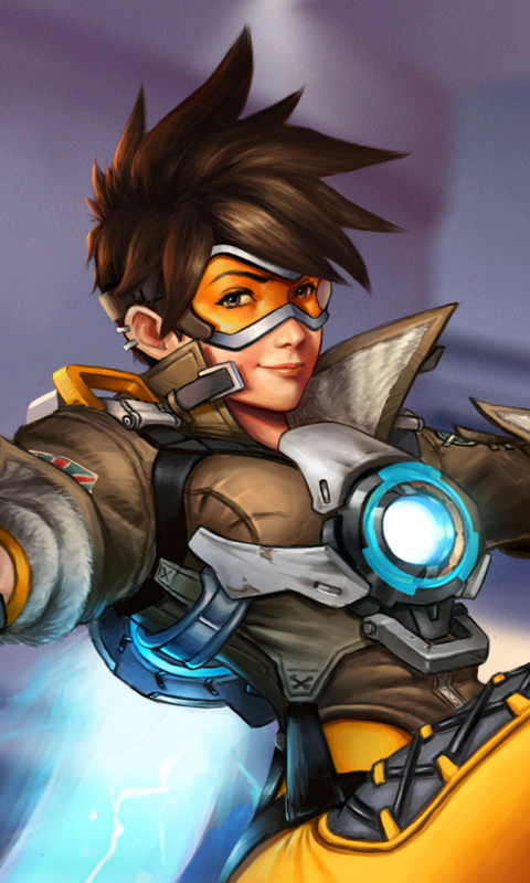 Скачати мобільні шпалери Відеогра, Надзор, Tracer (Overwatch) безкоштовно.