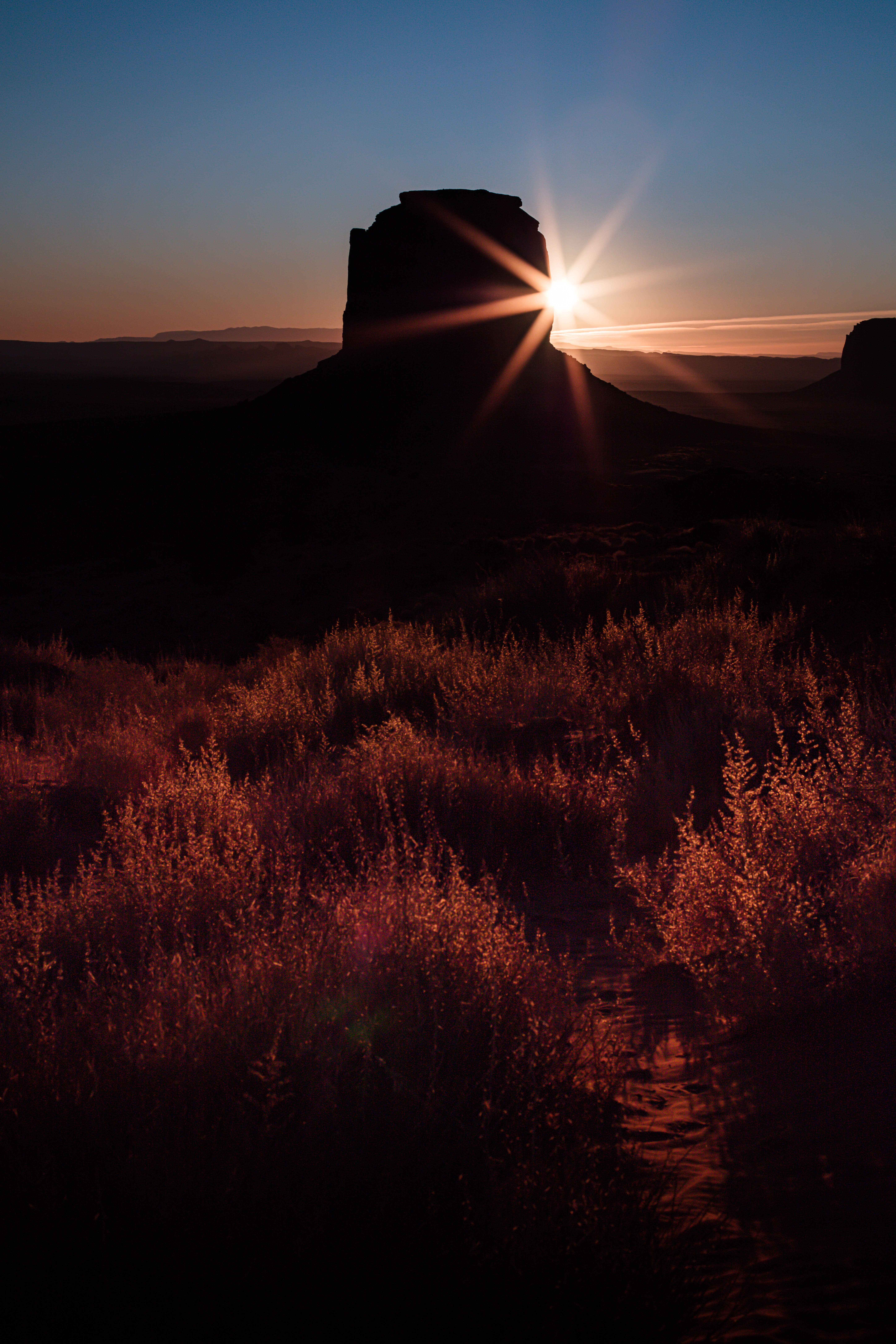 Download mobile wallpaper Sunset, Rock, Sun, Landscape, Dark for free.