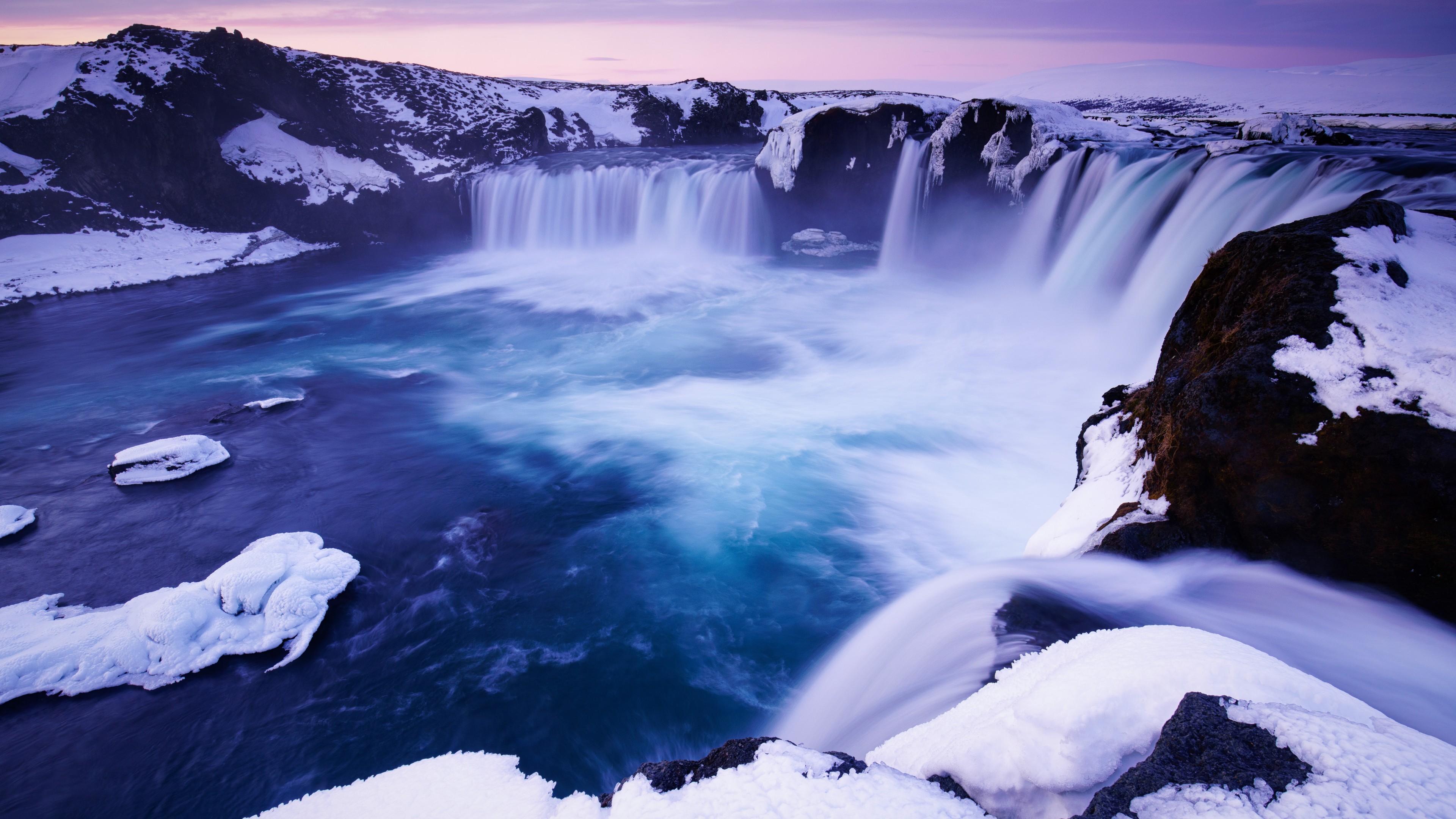 Laden Sie das Winter, Natur, Wasserfälle, Wasserfall, Erde/natur-Bild kostenlos auf Ihren PC-Desktop herunter