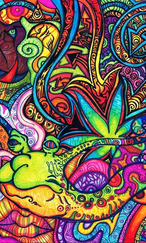 Download mobile wallpaper Rainbow, Bright, Colors, Artistic, Psychedelic, Trippy for free.