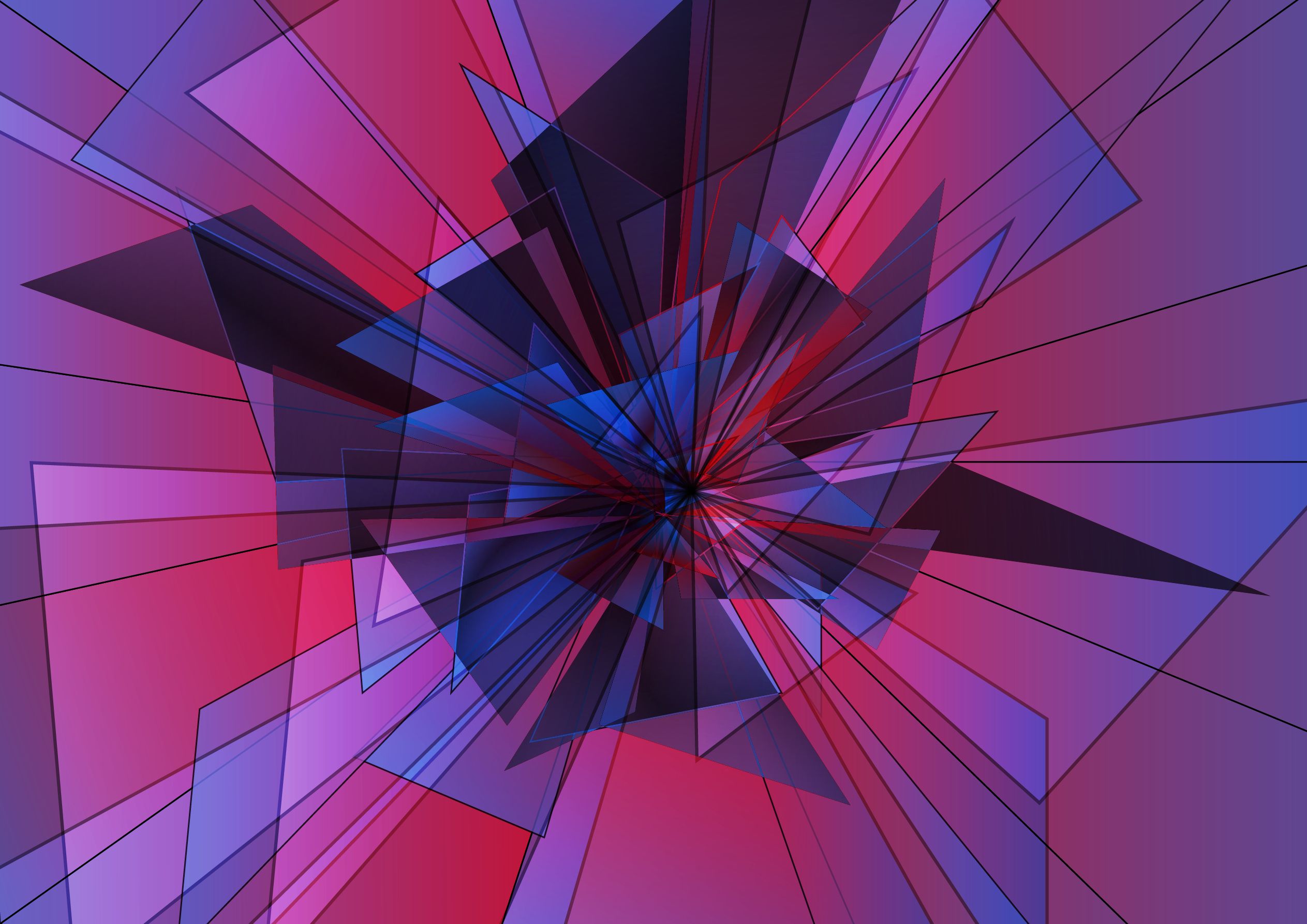 Download mobile wallpaper Abstract, Violet, Shapes, Geometry for free.