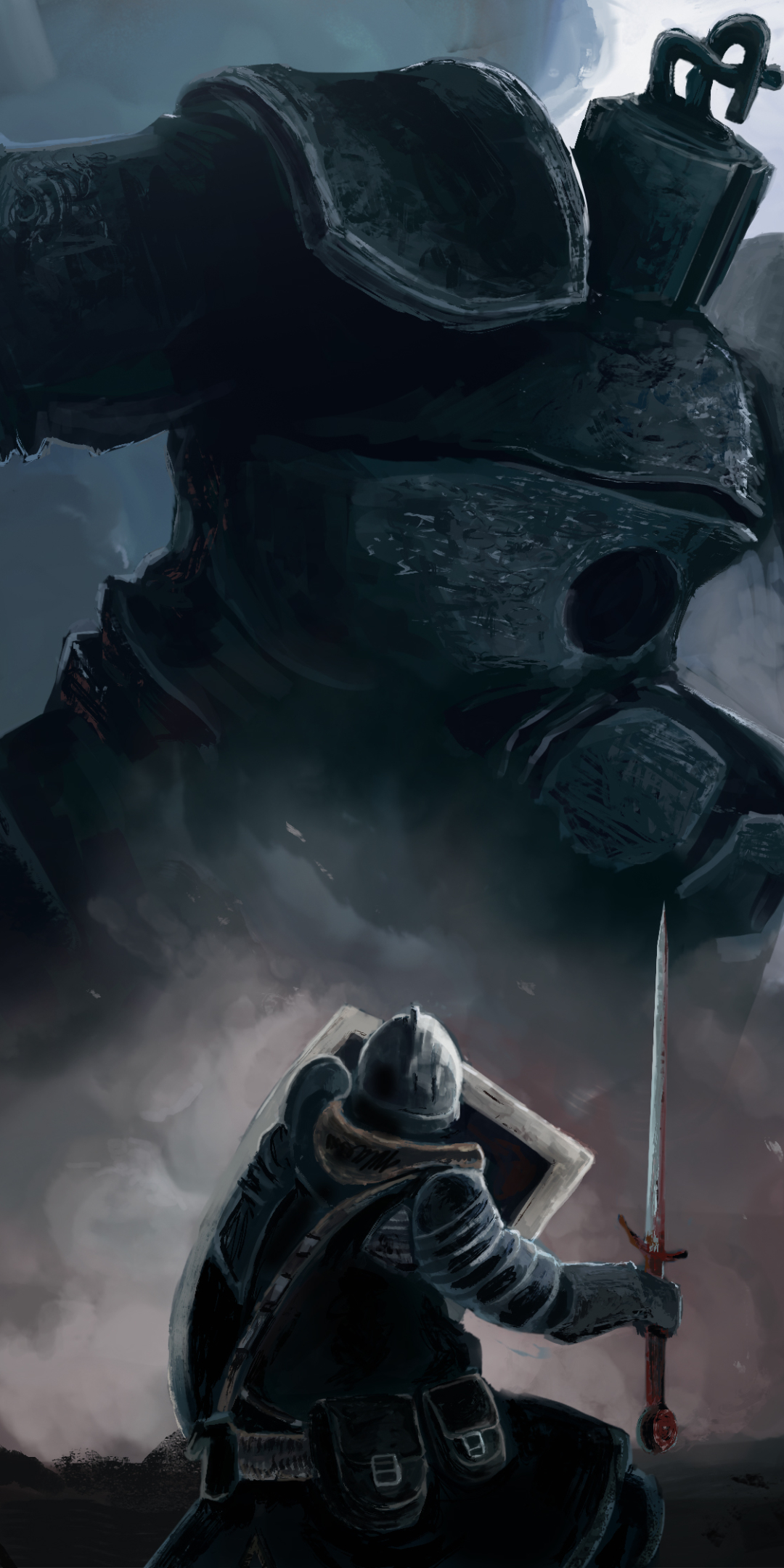 video game, dark souls, iron golem (dark souls) HD wallpaper