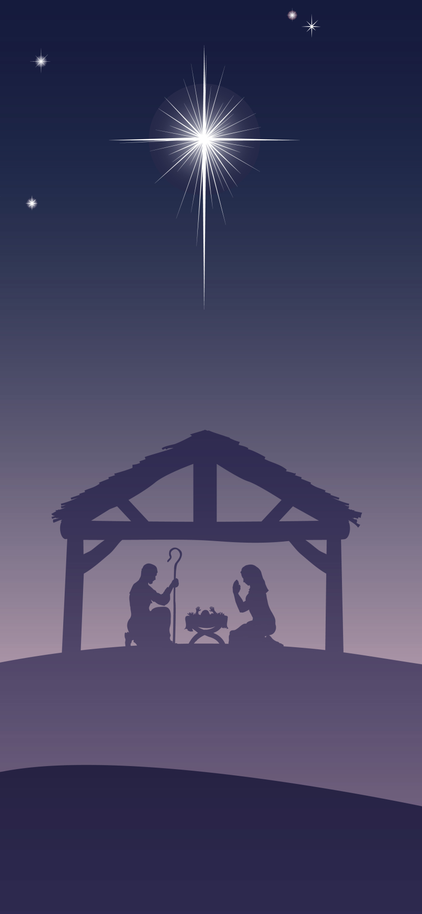 jesus, mary (mother of jesus), holiday, christmas, night, stars