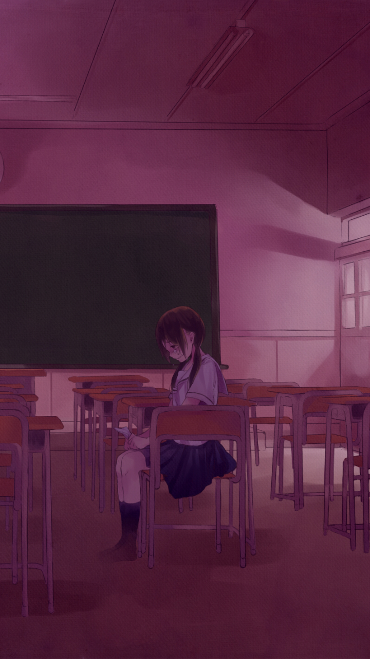 Download mobile wallpaper Anime, School, School Uniform, Classroom for free.