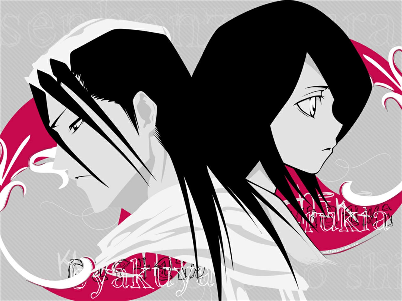 Download mobile wallpaper Anime, Bleach, Rukia Kuchiki, Byakuya Kuchiki for free.