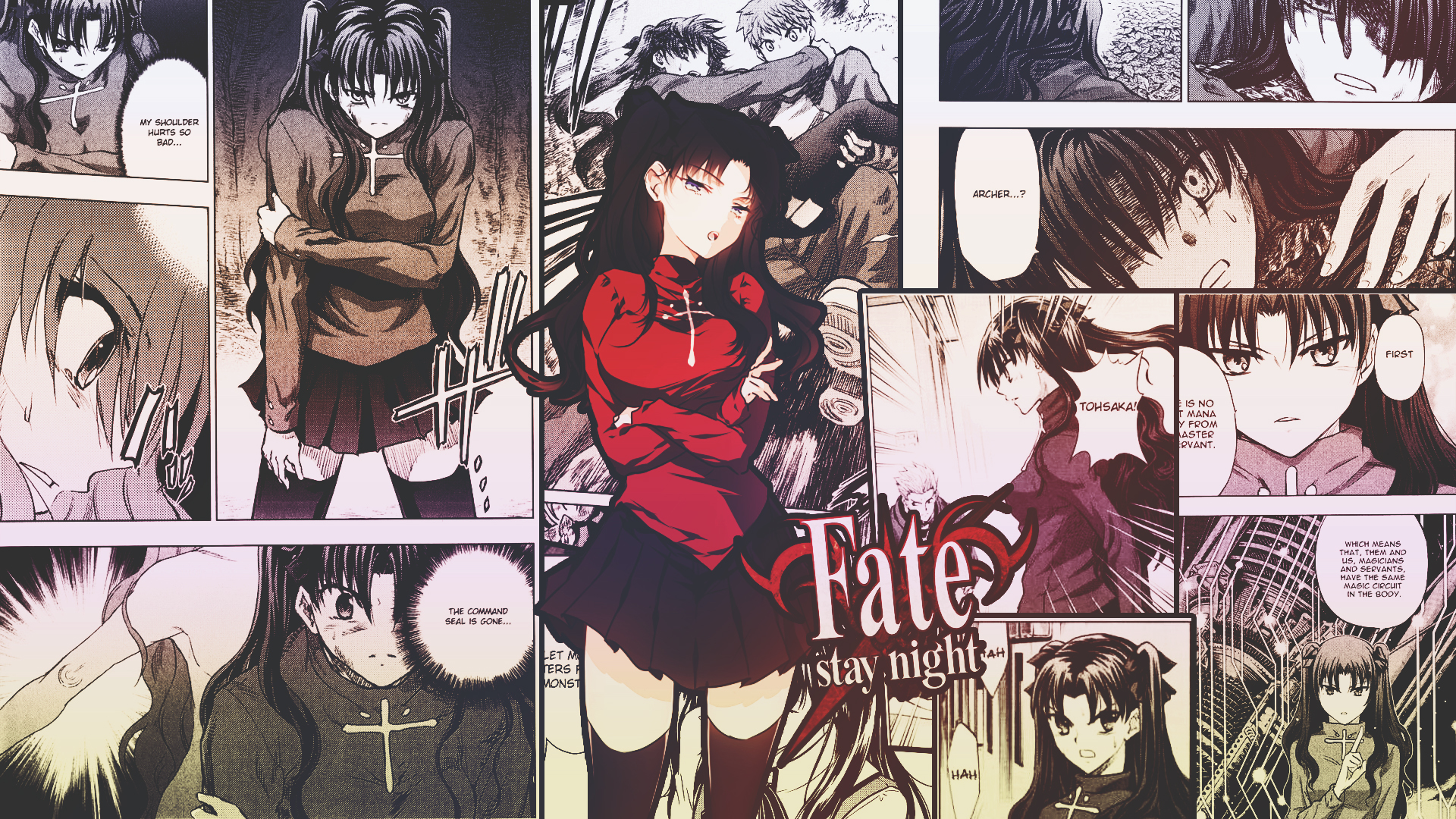 Descarga gratuita de fondo de pantalla para móvil de Animado, Fate/stay Night, Rin Tohsaka, Serie Del Destino.