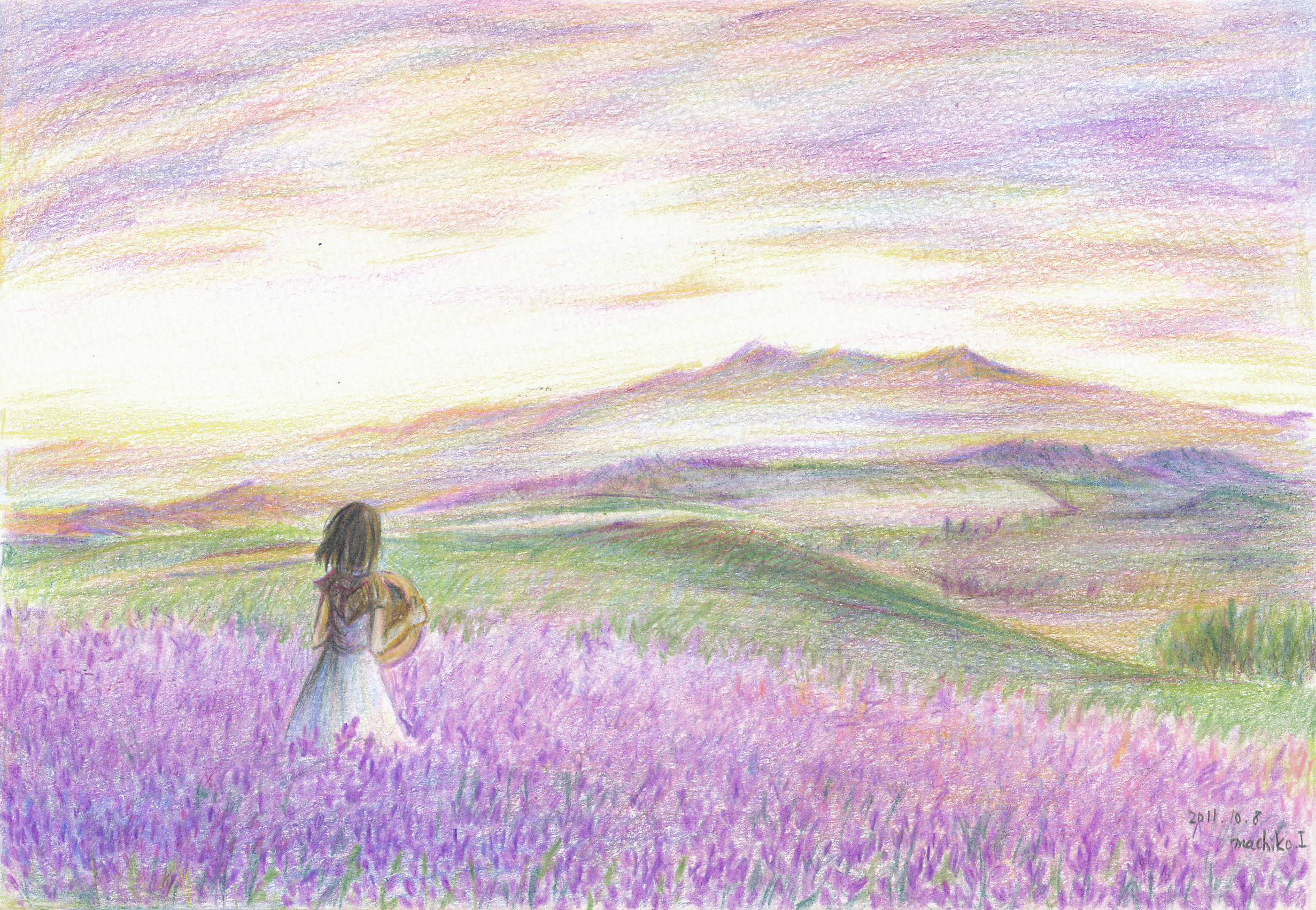 Download mobile wallpaper Anime, Landscape, Colorful, Original for free.