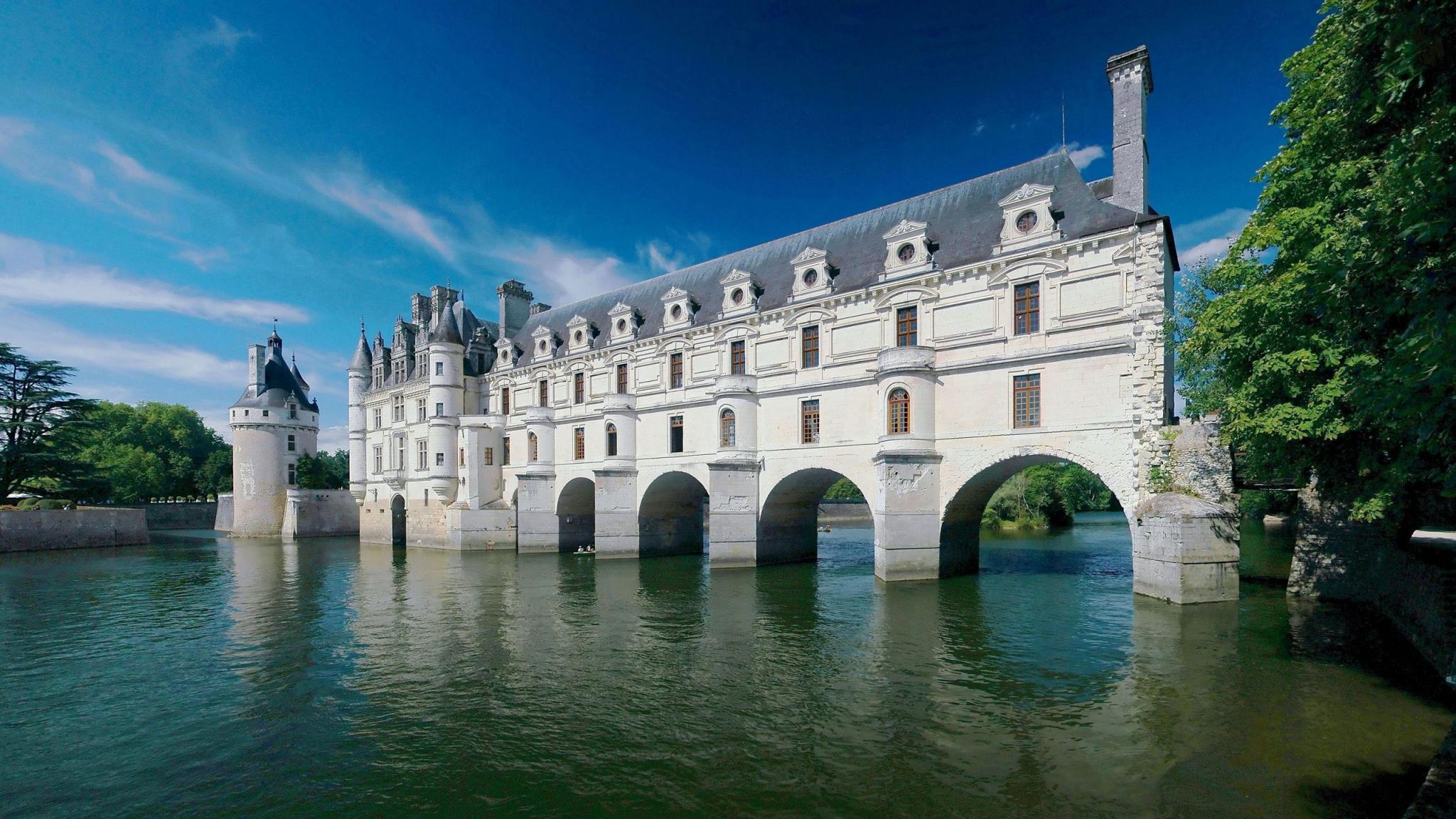 château de chenonceau, man made, building, france, river