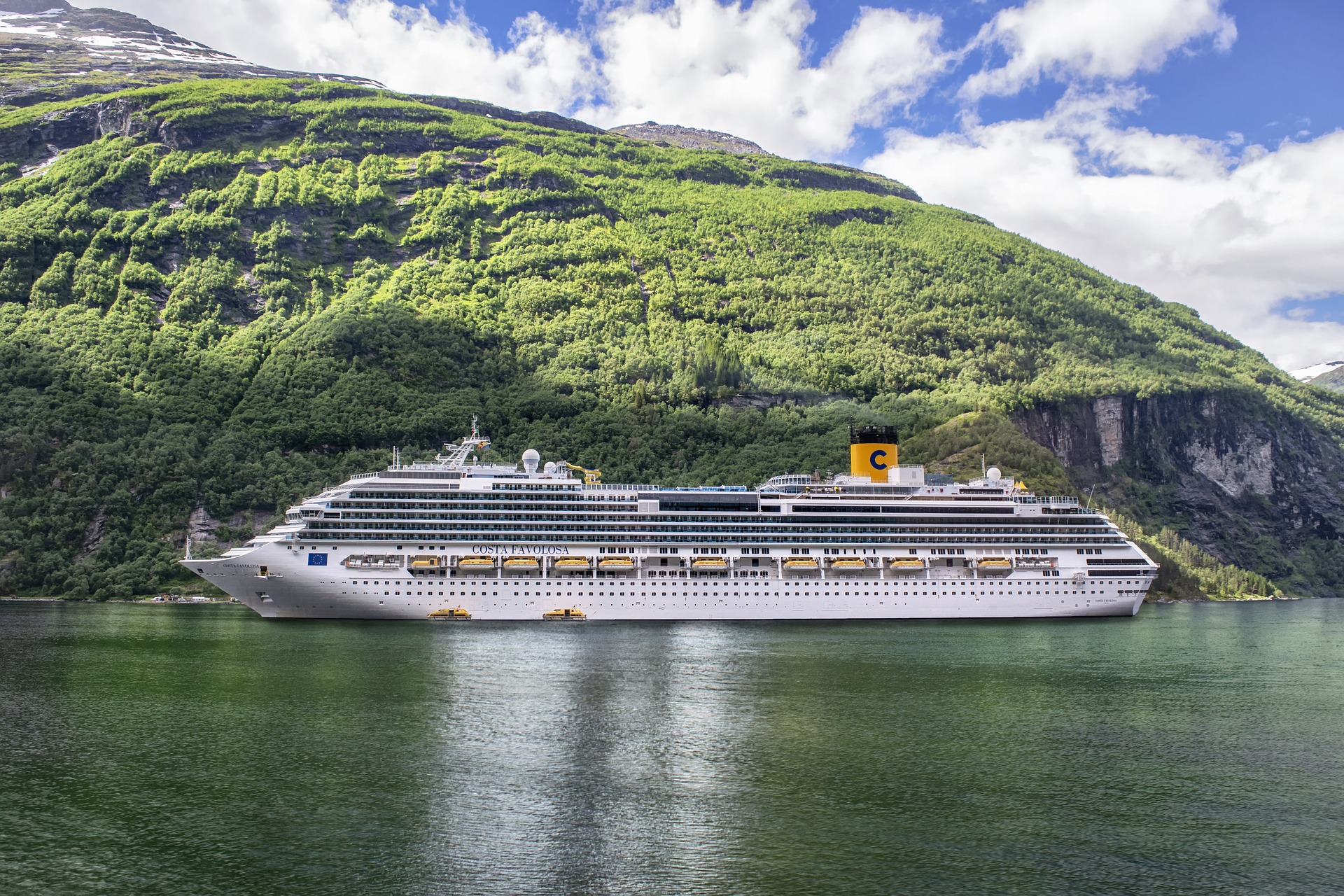 Free download wallpaper Norway, Cruise Ship, Vehicles, Costa Favolosa, Cruise Ships on your PC desktop