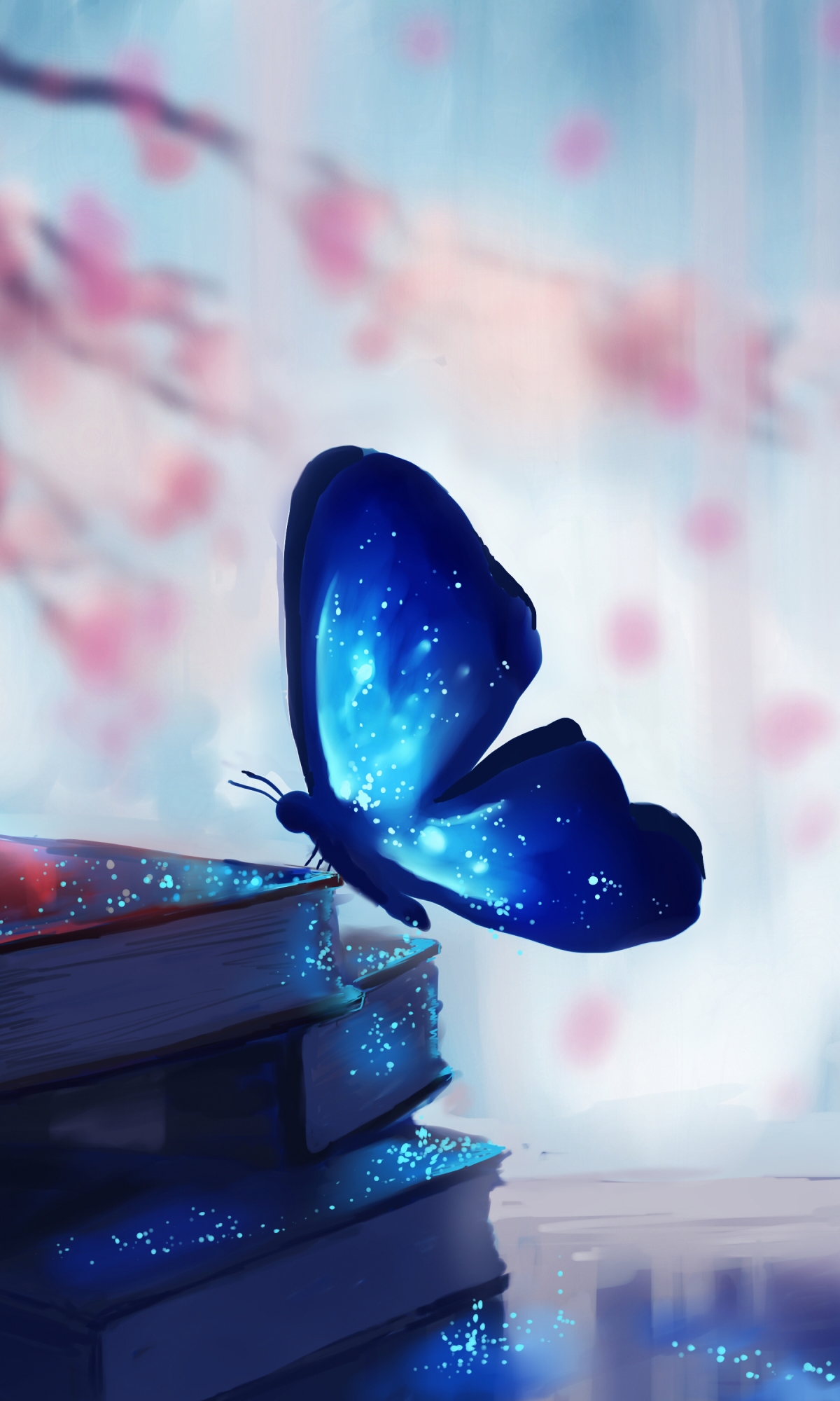 Download mobile wallpaper Fantasy, Butterfly, Book, Artistic for free.