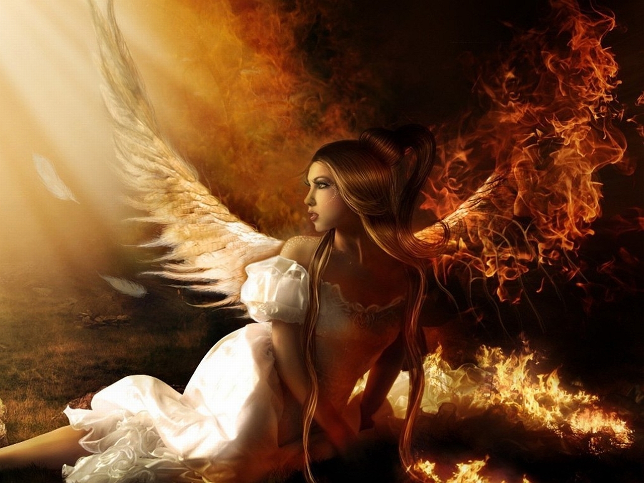 Free download wallpaper Dark, Angel on your PC desktop