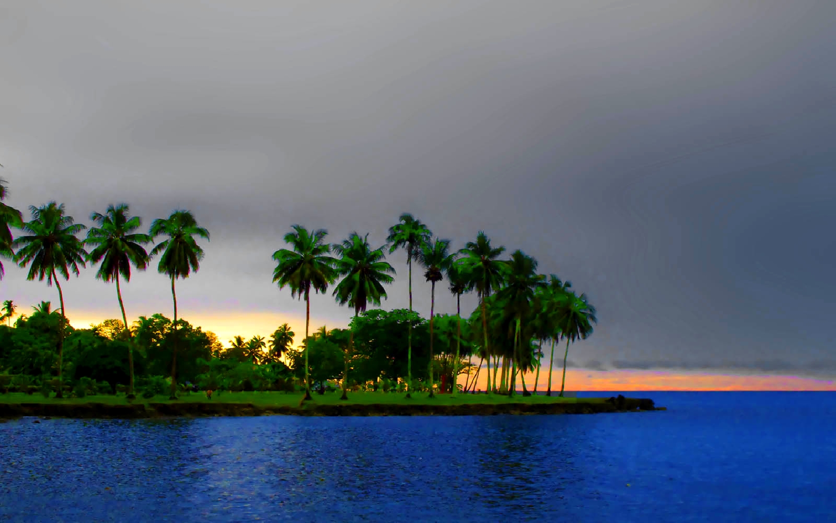 Free download wallpaper Sea, Ocean, Earth, Island, Palm Tree on your PC desktop