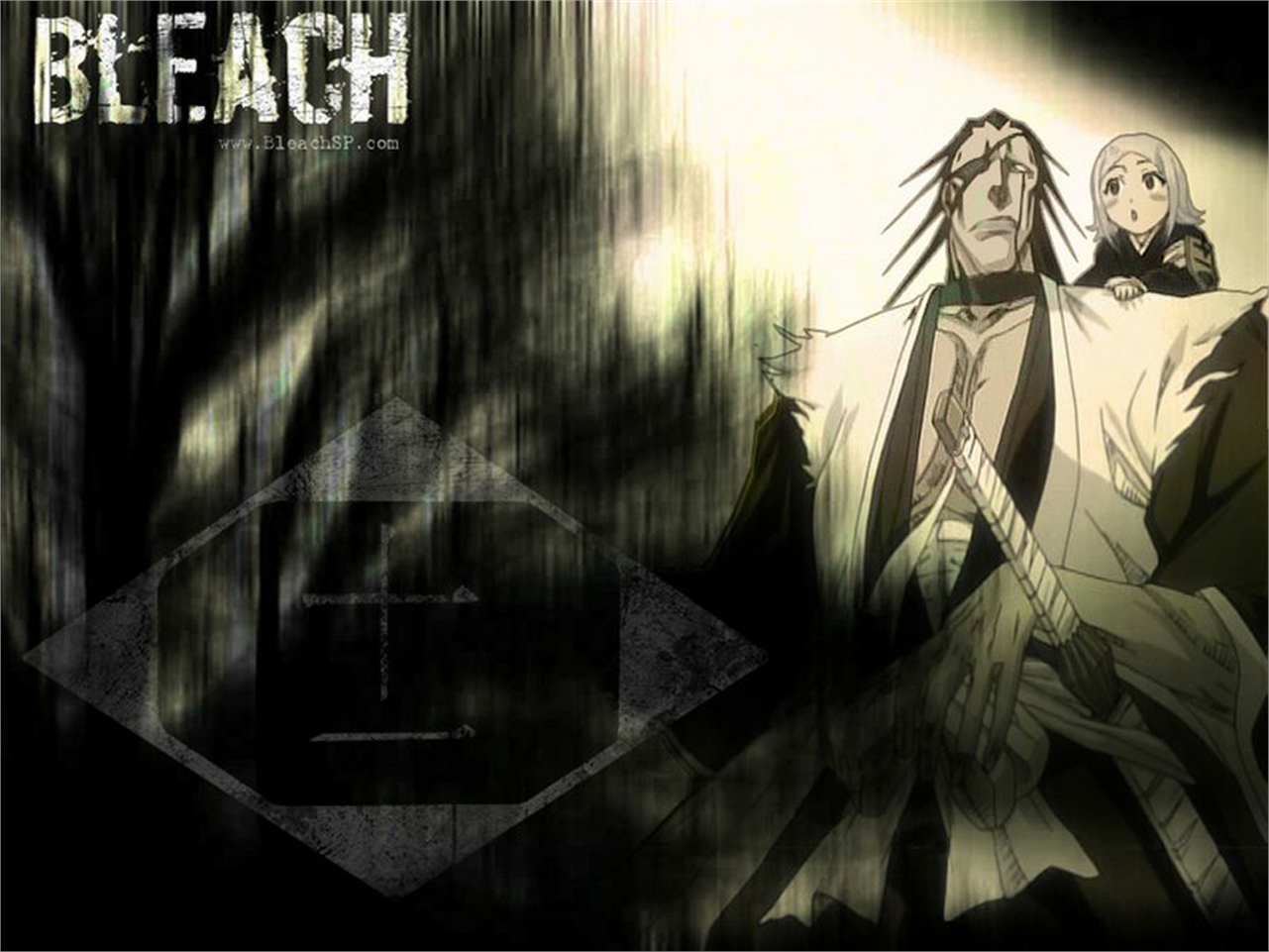 Descarga gratuita de fondo de pantalla para móvil de Animado, Bleach: Burîchi, Kenpachi Zaraki, Yachiru Kusajishi.