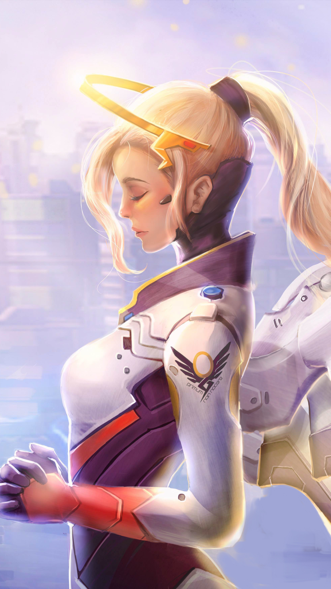 Download mobile wallpaper Angel, Overwatch, Video Game, Mercy (Overwatch) for free.