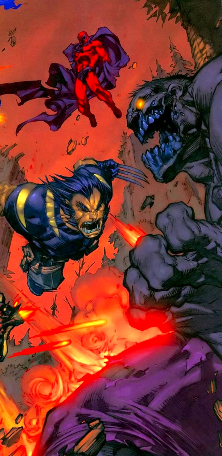 Download mobile wallpaper Wolverine, Comics, Magneto (Marvel Comics), Marvel Comics for free.