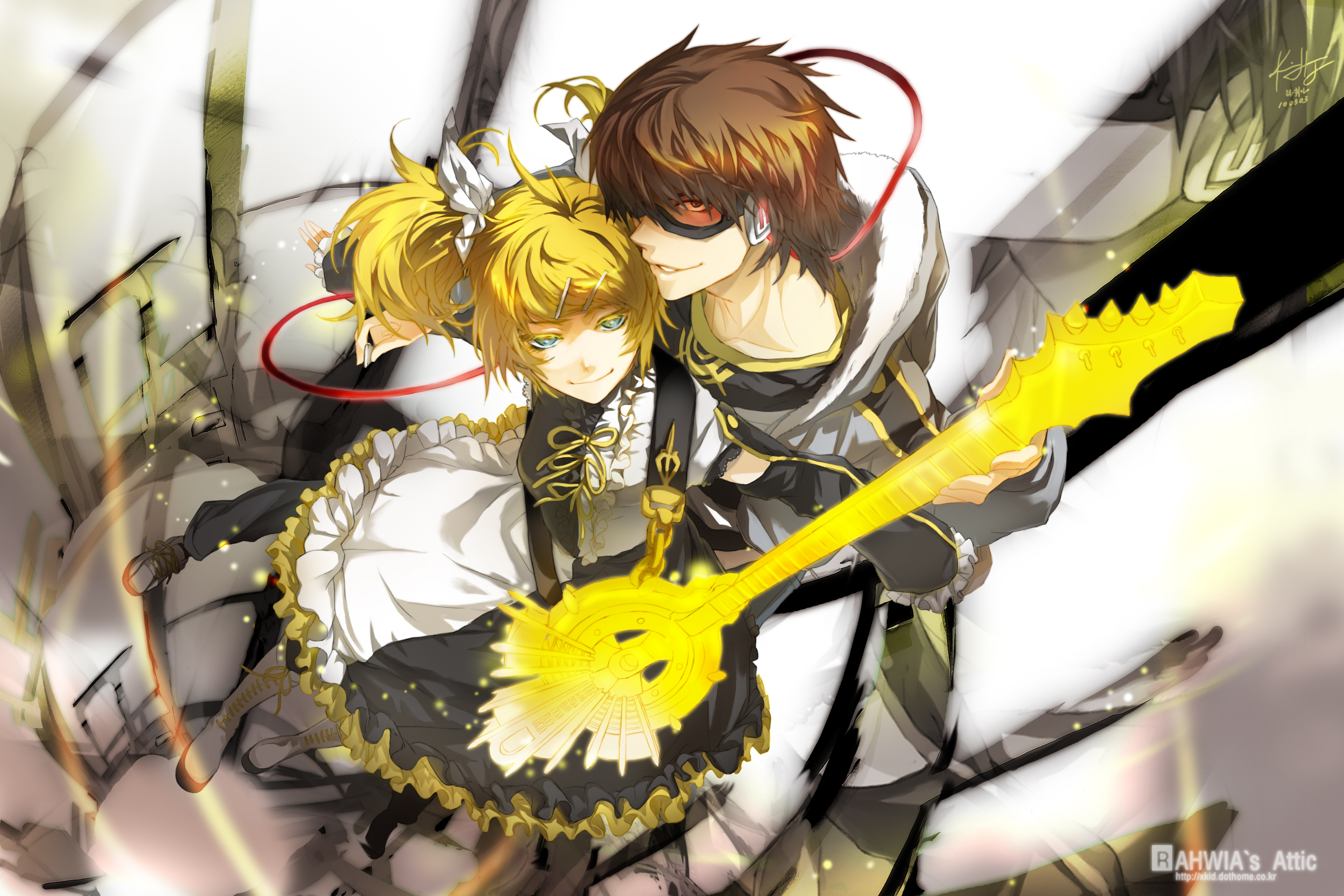 Free download wallpaper Anime, Vocaloid, Song Illustration, Rin Kagamine, Meltdown (Vocaloid) on your PC desktop