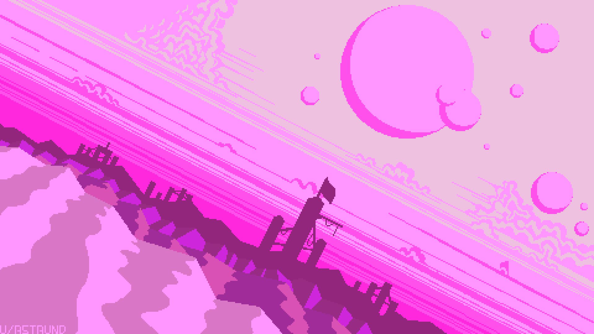 Download mobile wallpaper Pink, Artistic, Pixel Art for free.