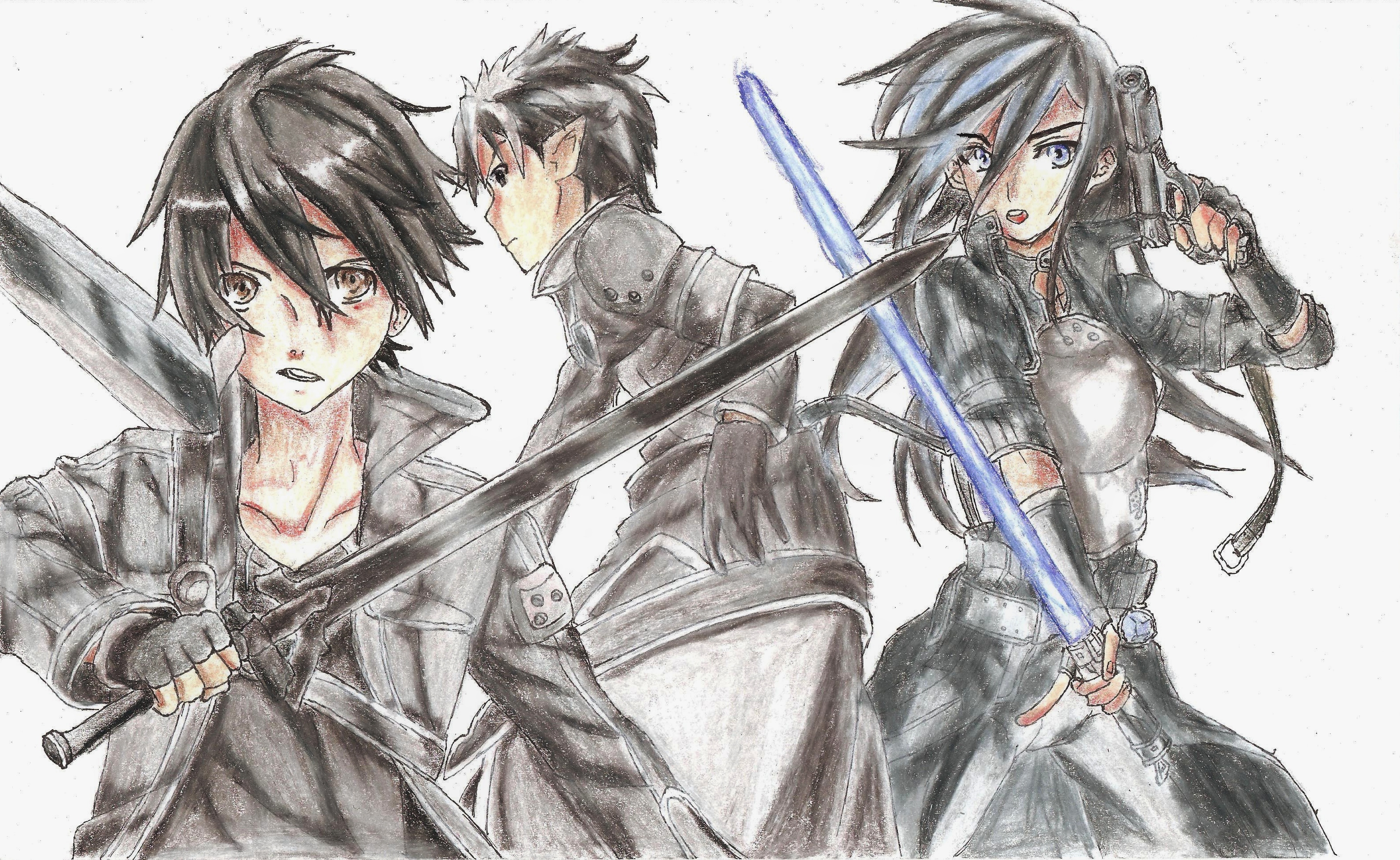 Téléchargez des papiers peints mobile Sword Art Online, Animé, Kirito (Art De L'épée En Ligne) gratuitement.