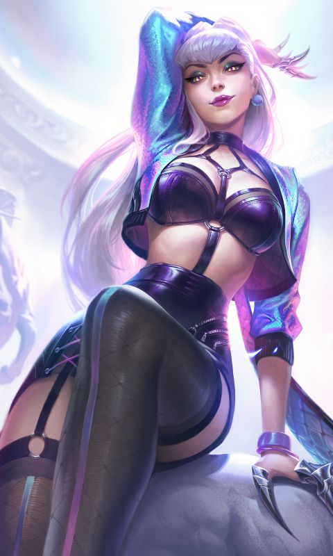 Handy-Wallpaper League Of Legends, Computerspiele, K Pop, Evelynn (Liga Der Legenden), K/da kostenlos herunterladen.