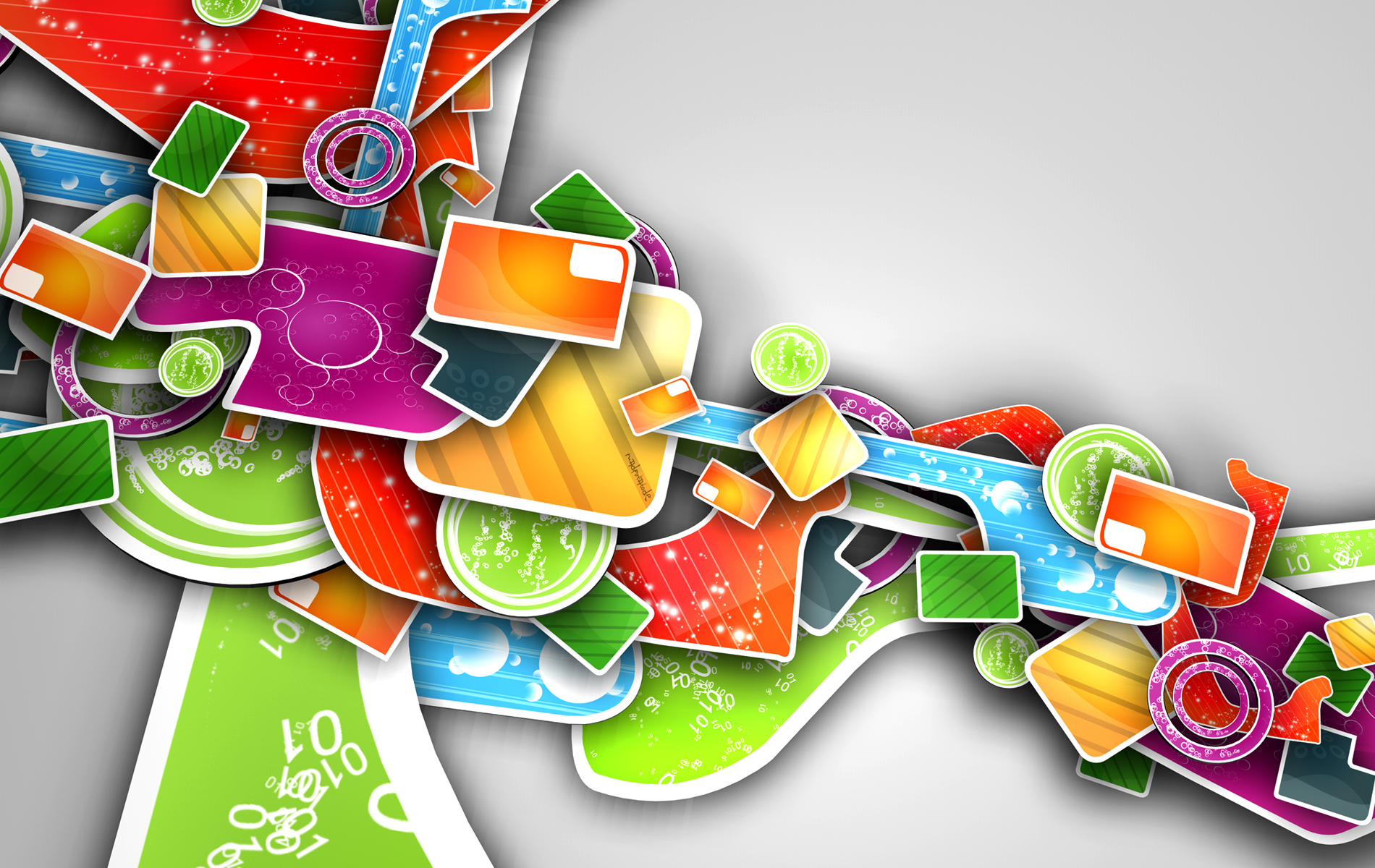Download mobile wallpaper Abstract, 3D, Colors, Colorful, Artistic, Puzzle, Cgi for free.