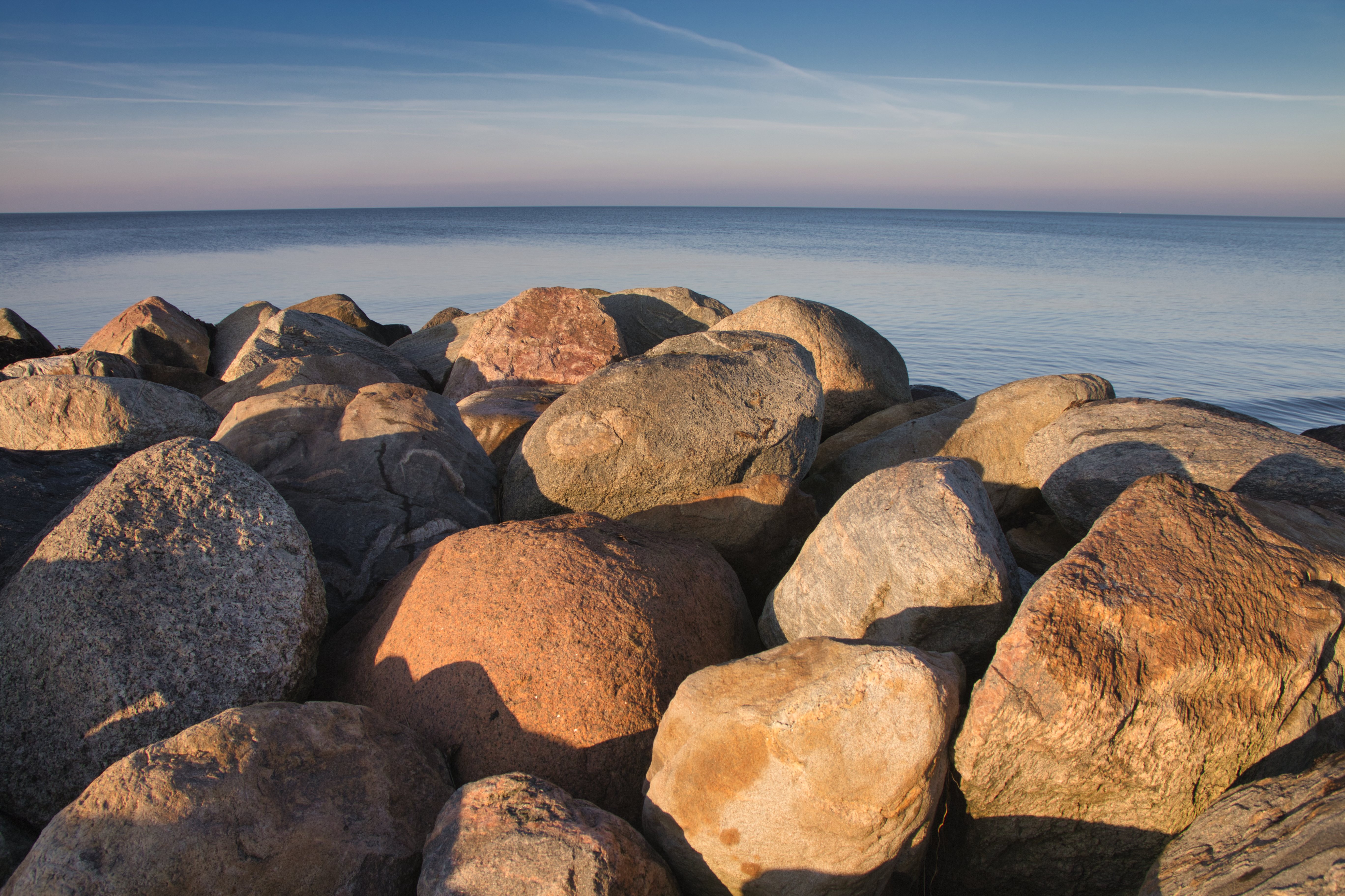 Download mobile wallpaper Bank, Shore, Water, Stones, Nature, Sea for free.