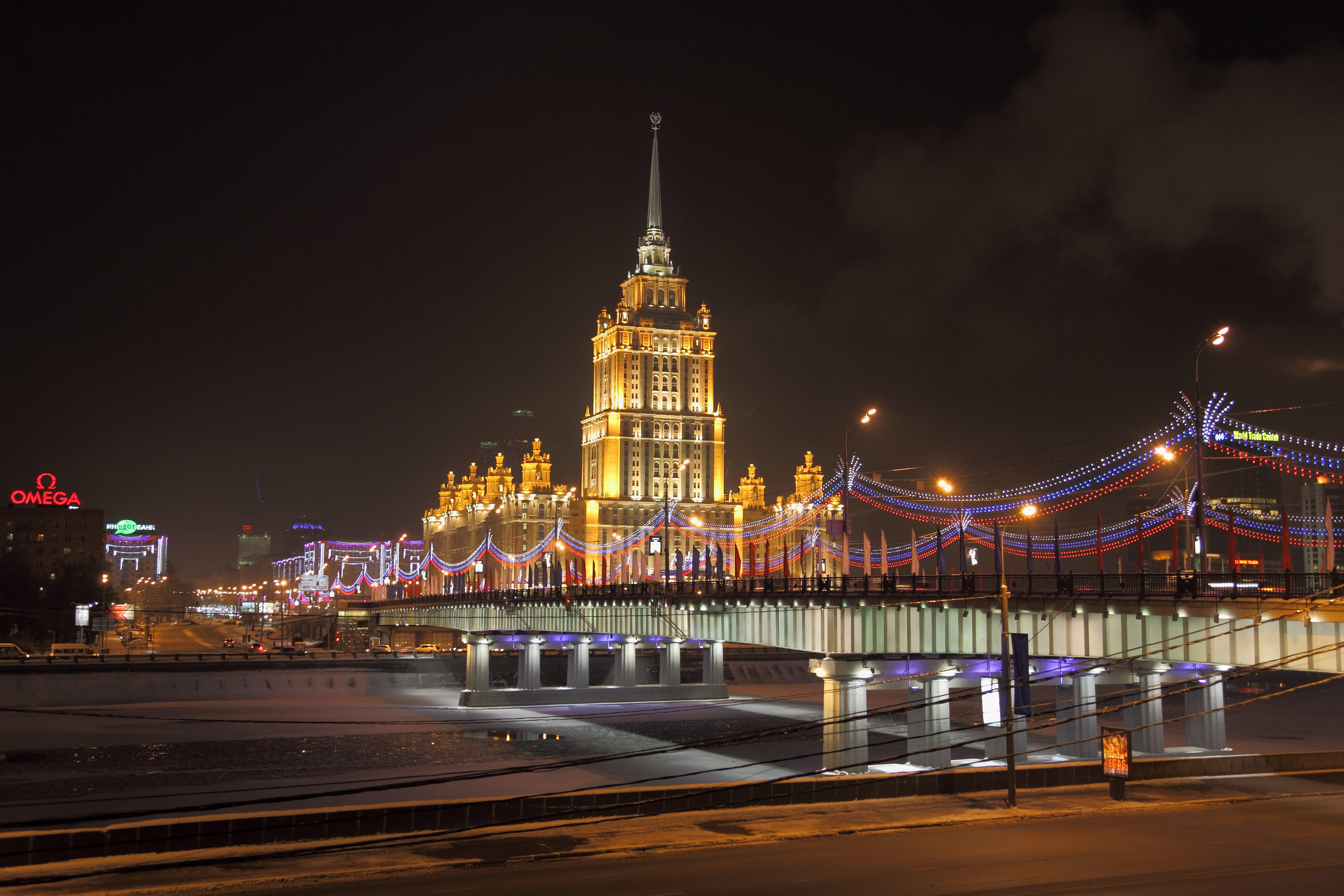 165543画像をダウンロード橋, マンメイド, モスクワ, ロシア, ブリッジ-壁紙とスクリーンセーバーを無料で