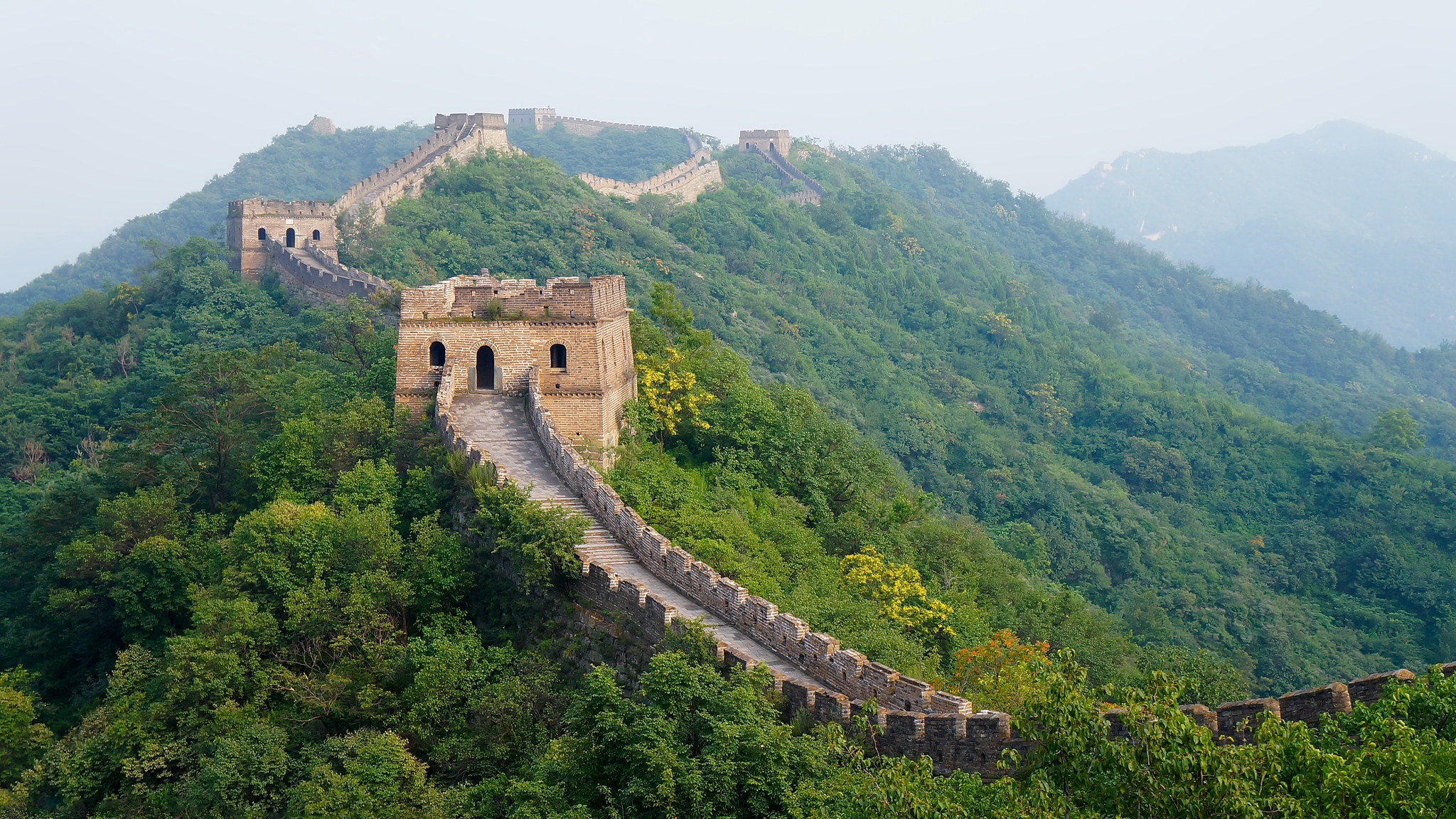 Скачати мобільні шпалери Пейзаж, Пам'ятники, Велика Китайська Стіна, Створено Людиною безкоштовно.