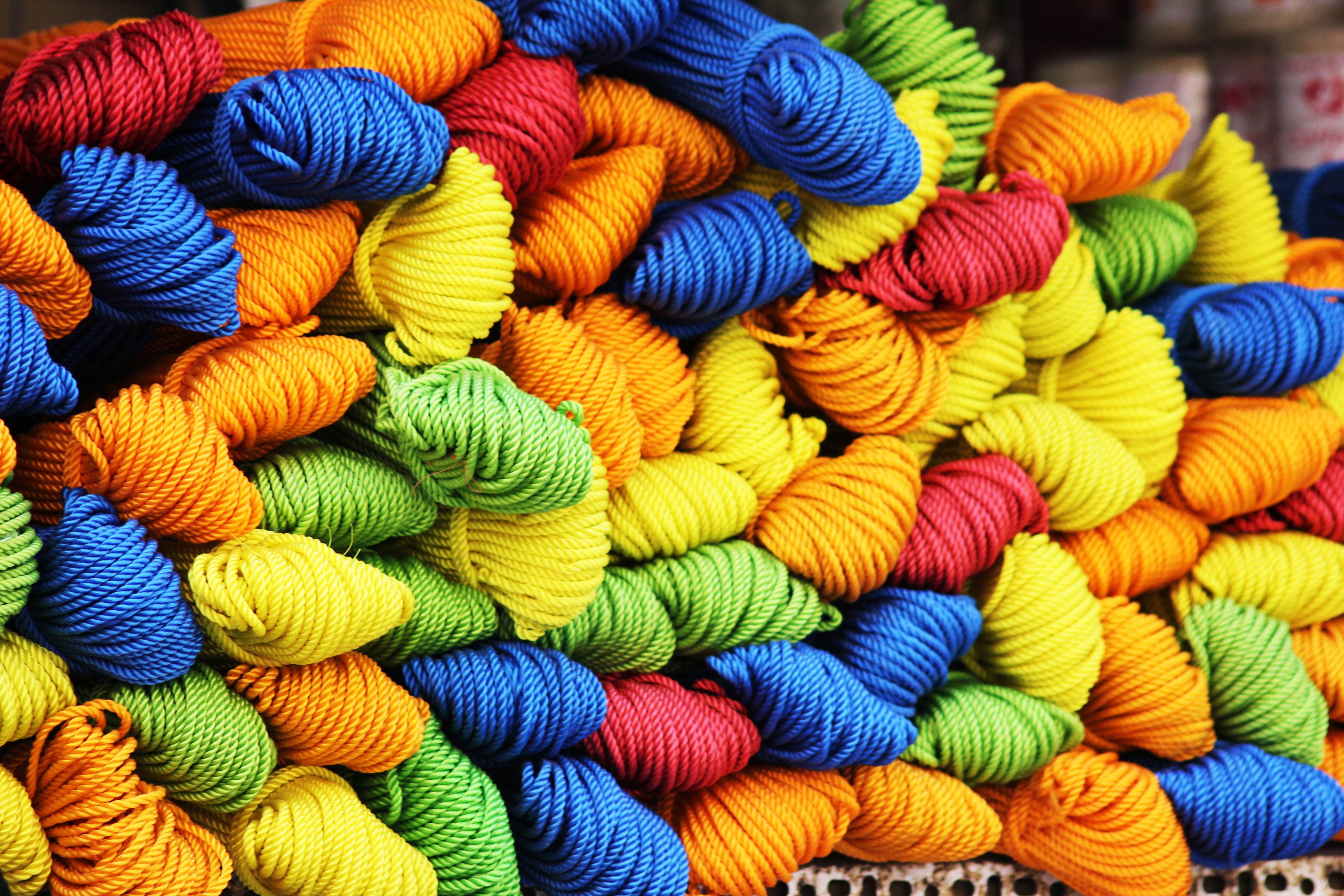 miscellanea, multicolored, miscellaneous, motley, threads, thread, yarn 8K