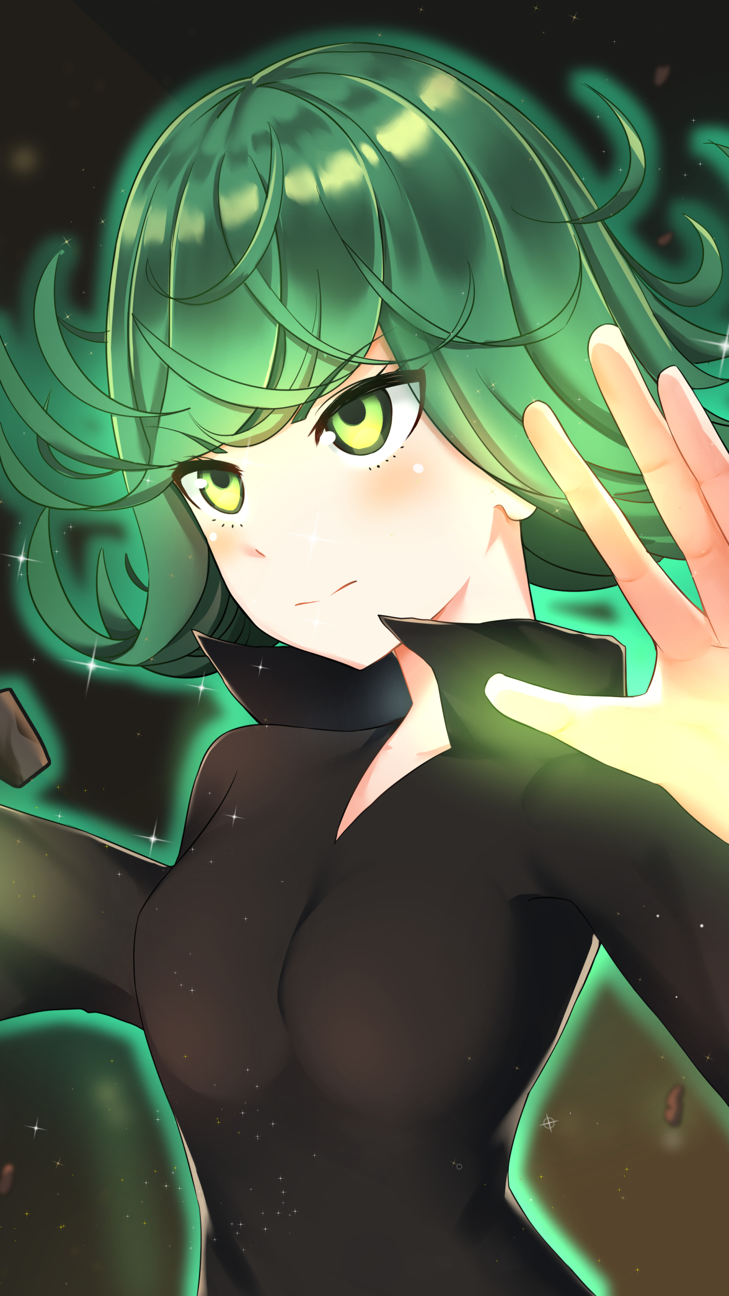 Handy-Wallpaper Grüne Haare, Grüne Augen, Animes, One Punch Man, Tatsumaki (One Punch Man) kostenlos herunterladen.