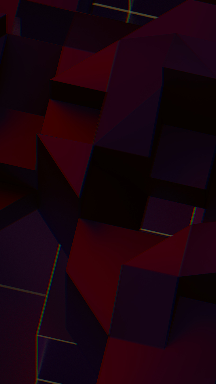 Download mobile wallpaper Abstract, Dark, 3D, Shapes for free.