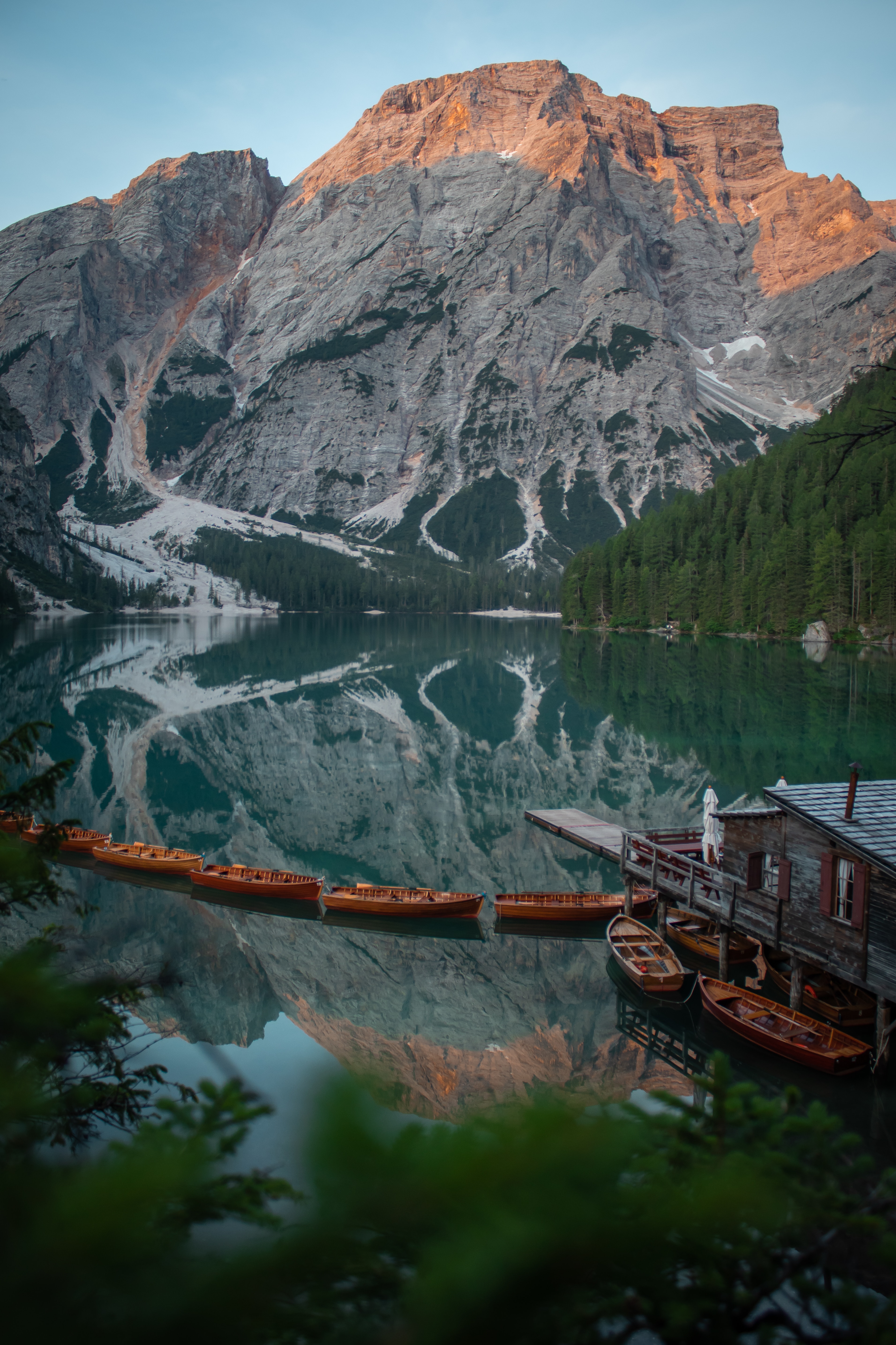 Free download wallpaper Boats, Pier, Mountain, Lake, Landscape, Nature on your PC desktop