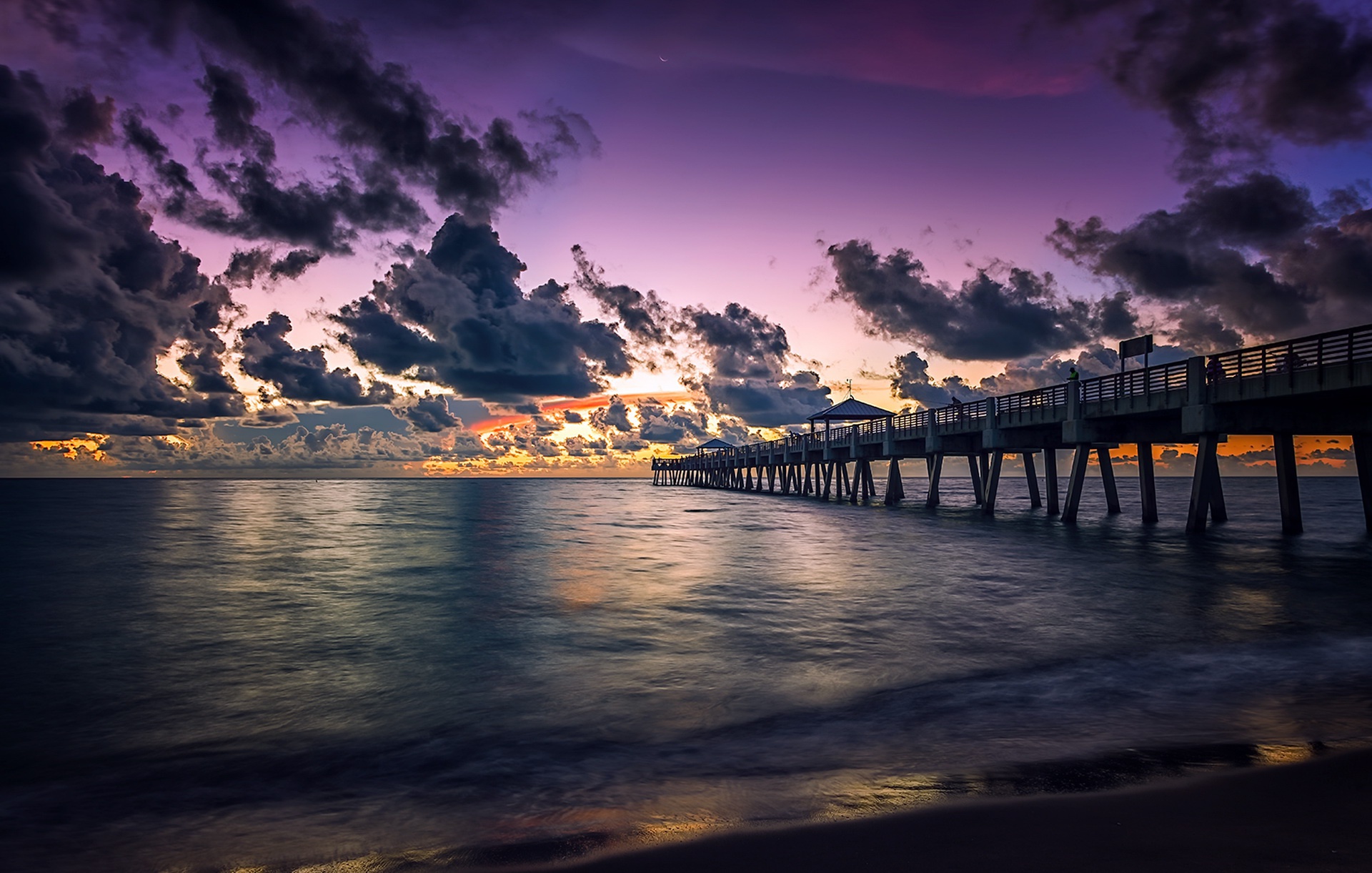 Laden Sie das Horizont, Seebrücke, Ozean, Wolke, Himmel, Menschengemacht-Bild kostenlos auf Ihren PC-Desktop herunter