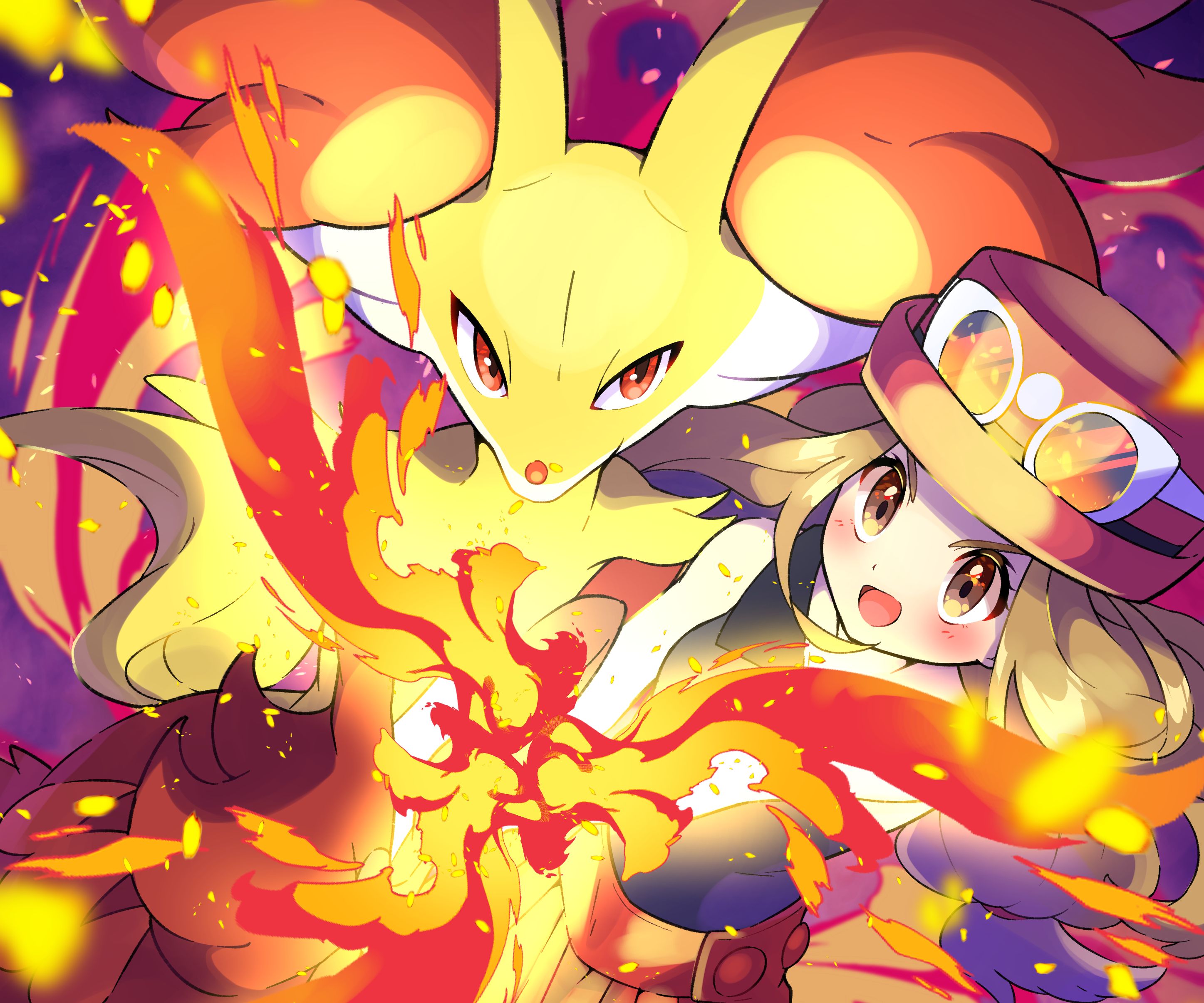 Download mobile wallpaper Anime, Pokémon, Serena (Pokémon), Delphox (Pokémon) for free.