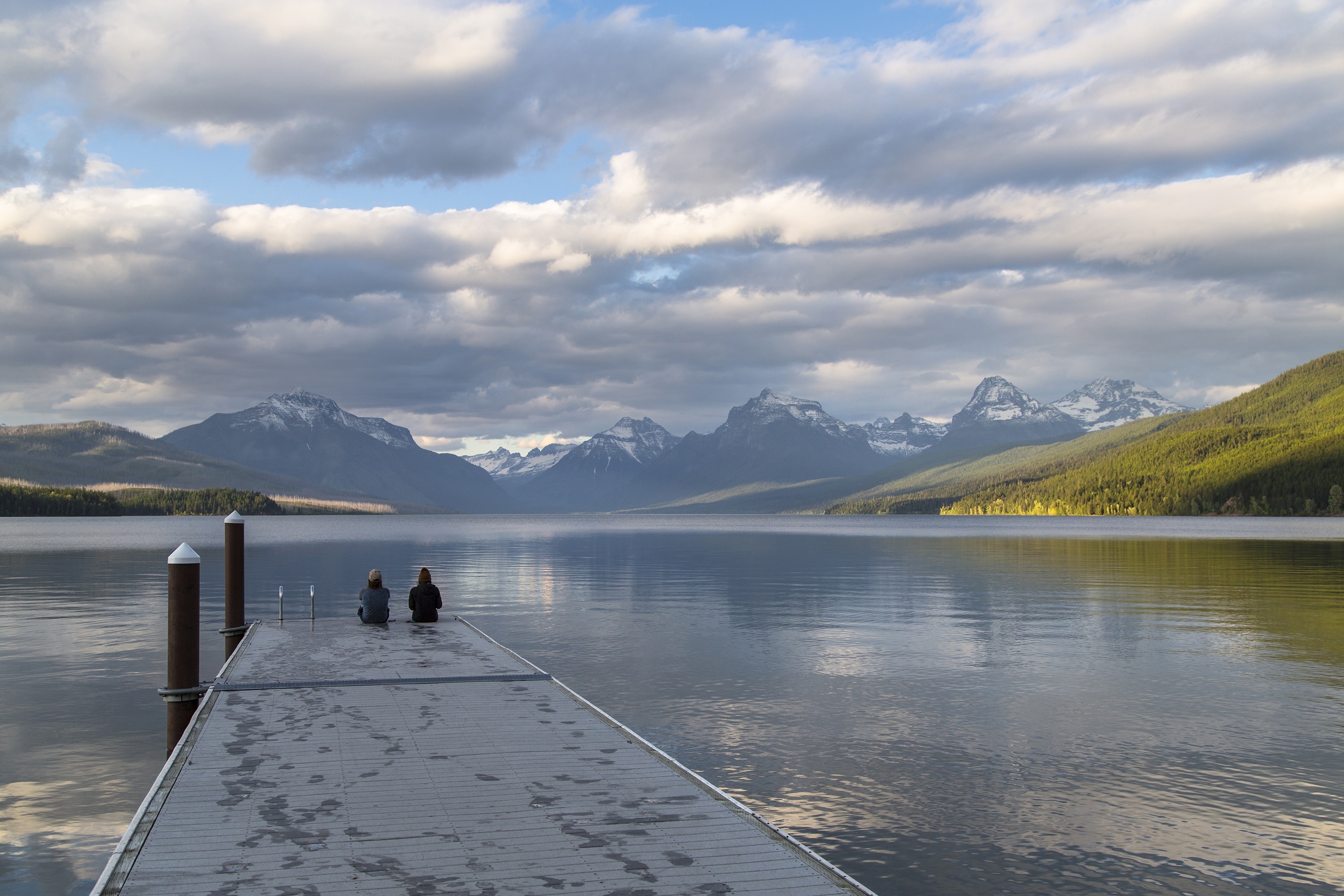 Téléchargez des papiers peints mobile Montagne, Jetée, Montana, La Nature, Terre/nature, Lac Mcdonald gratuitement.