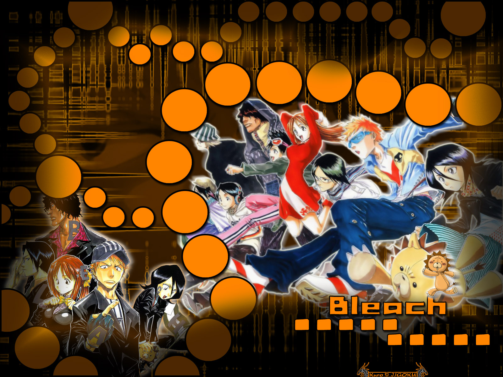 Download mobile wallpaper Kon (Bleach), Kisuke Urahara, Uryu Ishida, Yasutora Sado, Orihime Inoue, Tatsuki Arisawa, Rukia Kuchiki, Bleach, Ichigo Kurosaki, Anime for free.