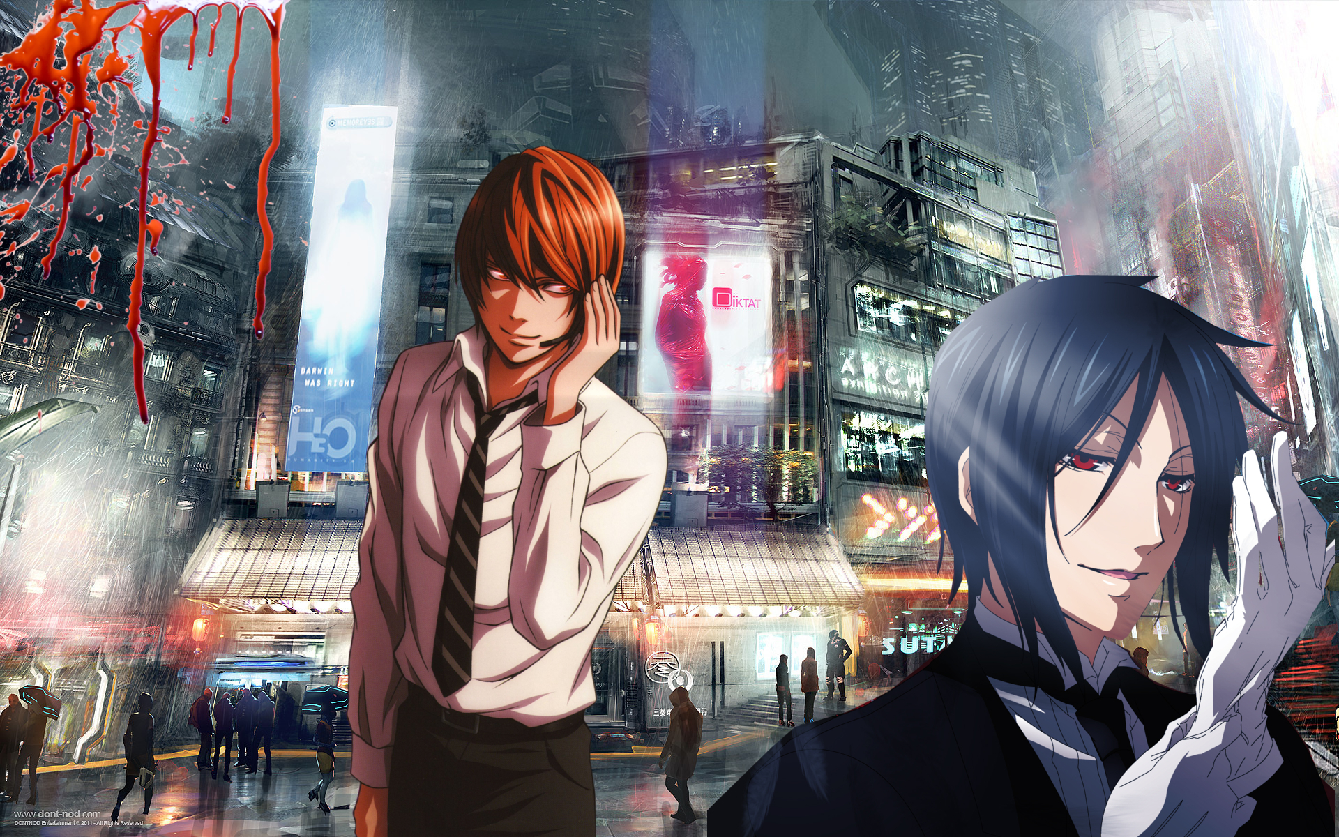 Descarga gratuita de fondo de pantalla para móvil de Death Note, Ciudad, Animado.