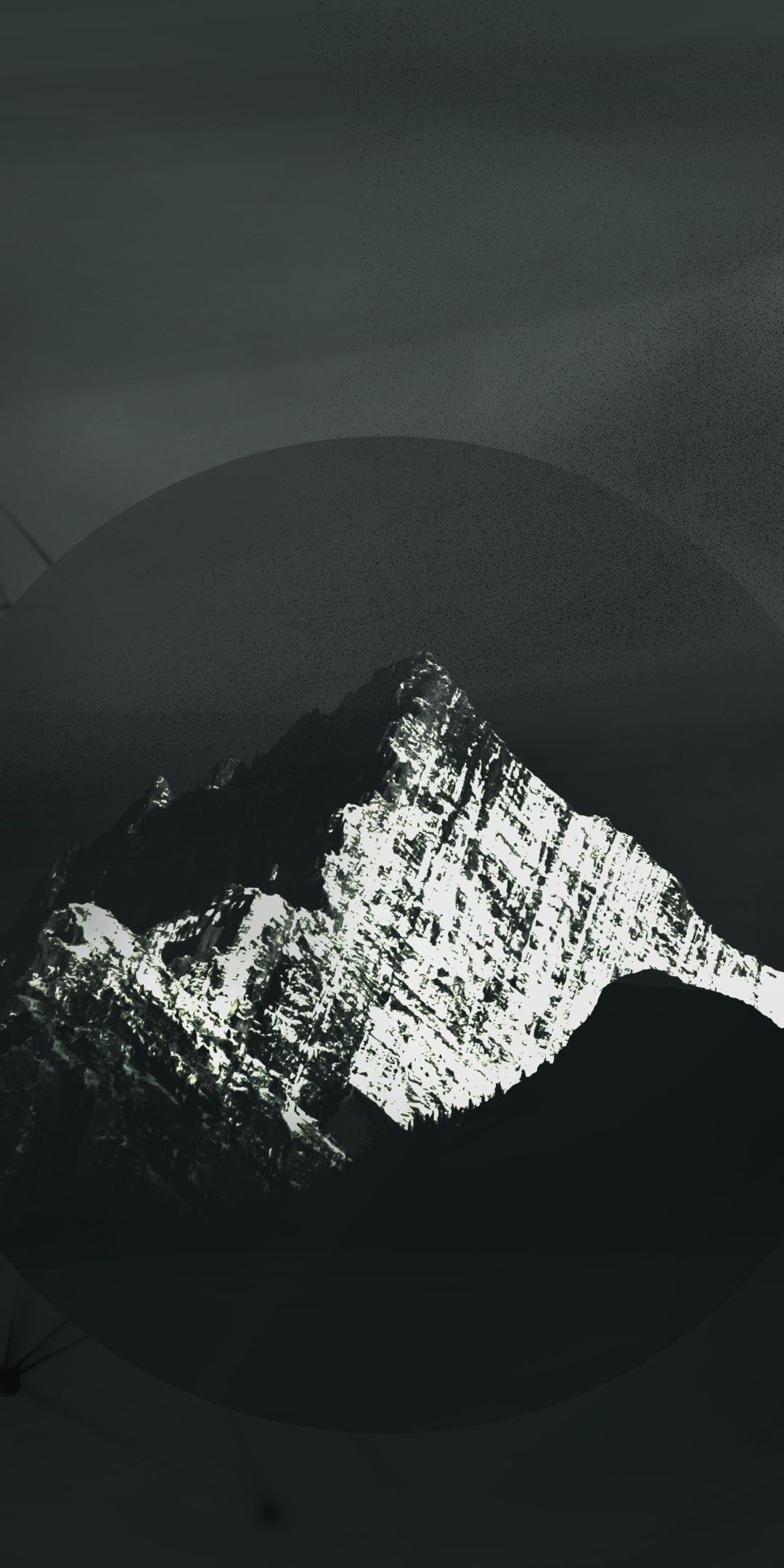 Download mobile wallpaper Abstract, Mountain, Black & White for free.