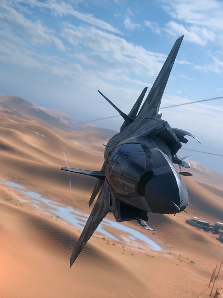 Скачать картинку Пустыня, Реактивный Истребитель, Истребитель, Видеоигры, Поле Битвы, Battlefield 4 в телефон бесплатно.