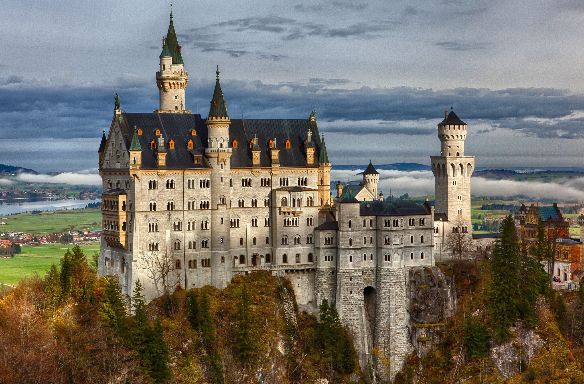 341692 завантажити картинку створено людиною, замок нойшванштайн, баварія, німеччина, замки - шпалери і заставки безкоштовно