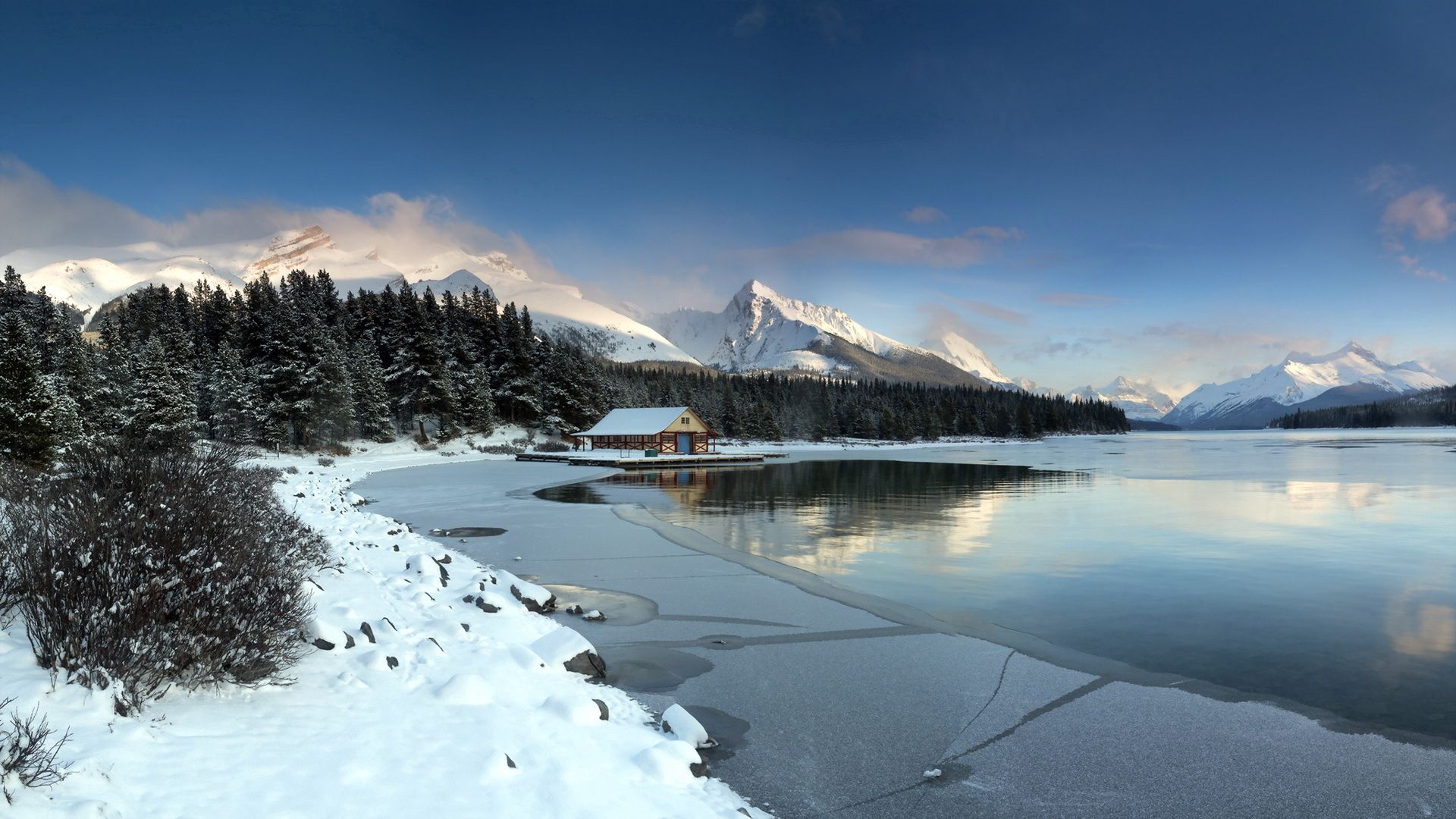 PCデスクトップに山脈, 湖, 自然, 風景画像を無料でダウンロード