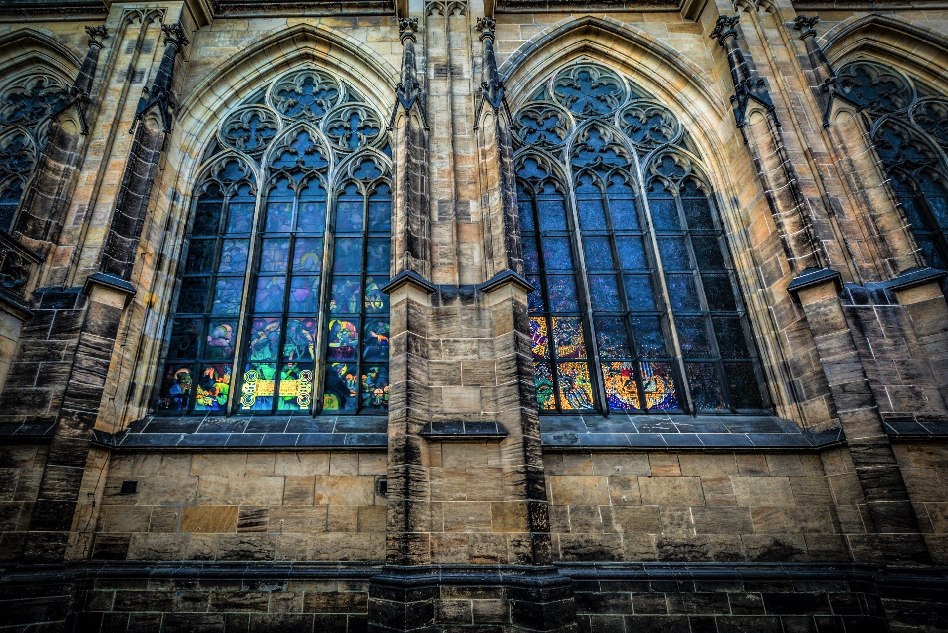 Download mobile wallpaper Architecture, Window, Arch, Church, Cathedral, Stained Glass, Man Made for free.