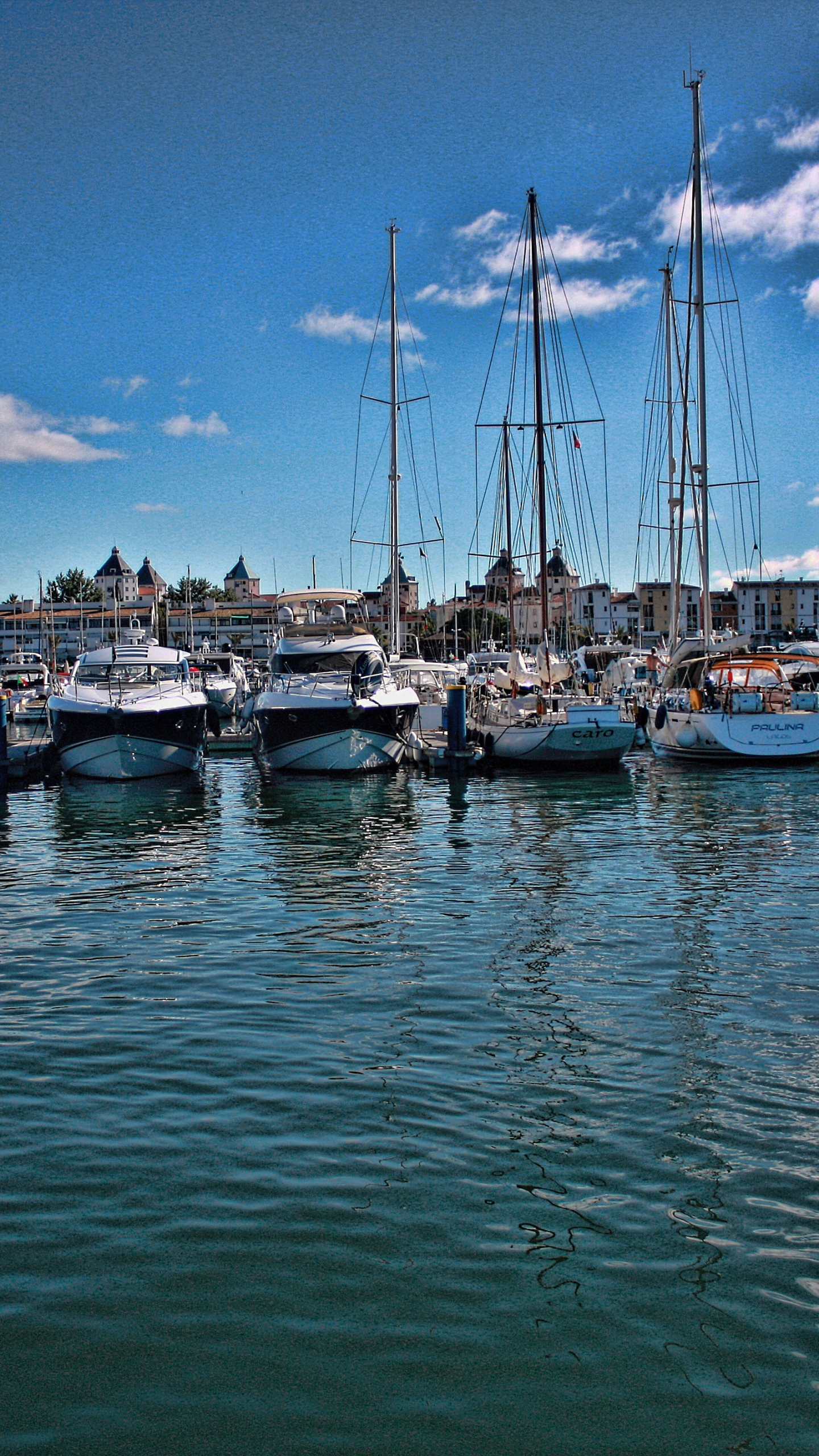 Download mobile wallpaper Sea, Boat, Portugal, Harbor, Man Made, Portimao for free.