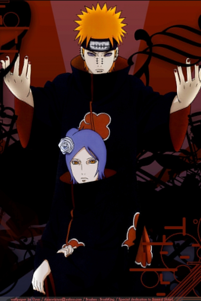 Download mobile wallpaper Anime, Naruto, Pain (Naruto), Konan (Naruto) for free.