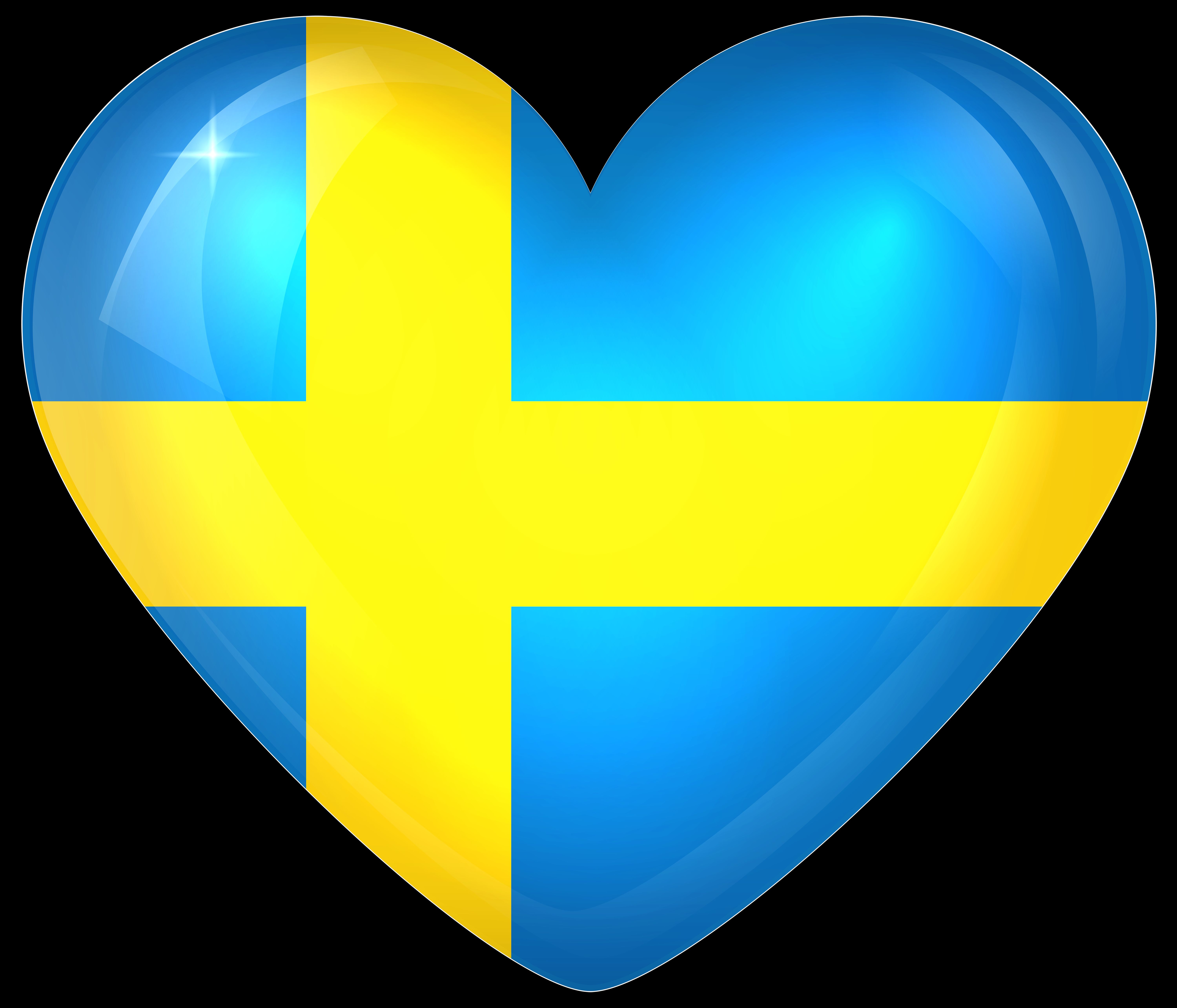 467956壁紙のダウンロードその他, スウェーデンの国旗, 国旗, 心臓, フラグ-スクリーンセーバーと写真を無料で