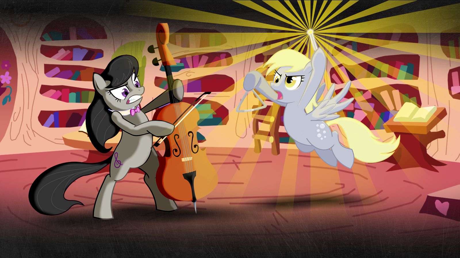 tv show, my little pony: friendship is magic, derpy hooves, octavia melody, my little pony