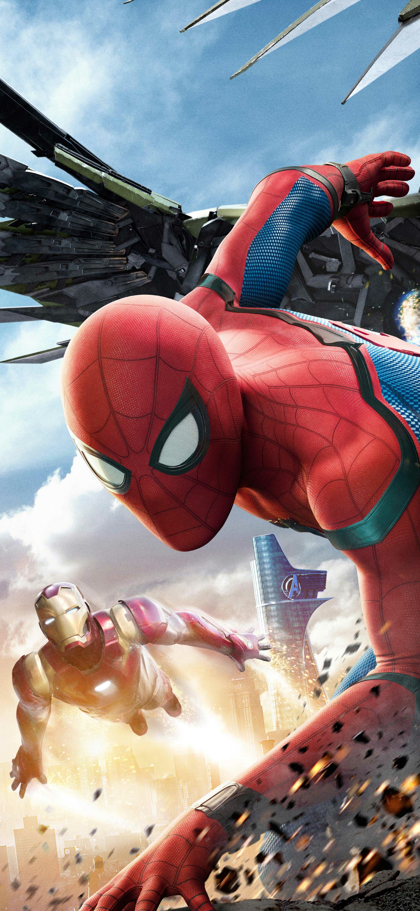 Téléchargez gratuitement l'image Spider Man, Film, Homme De Fer, Tony Stark, Homme Araignée, Pierre Parker, Spider Man: Homecoming sur le bureau de votre PC