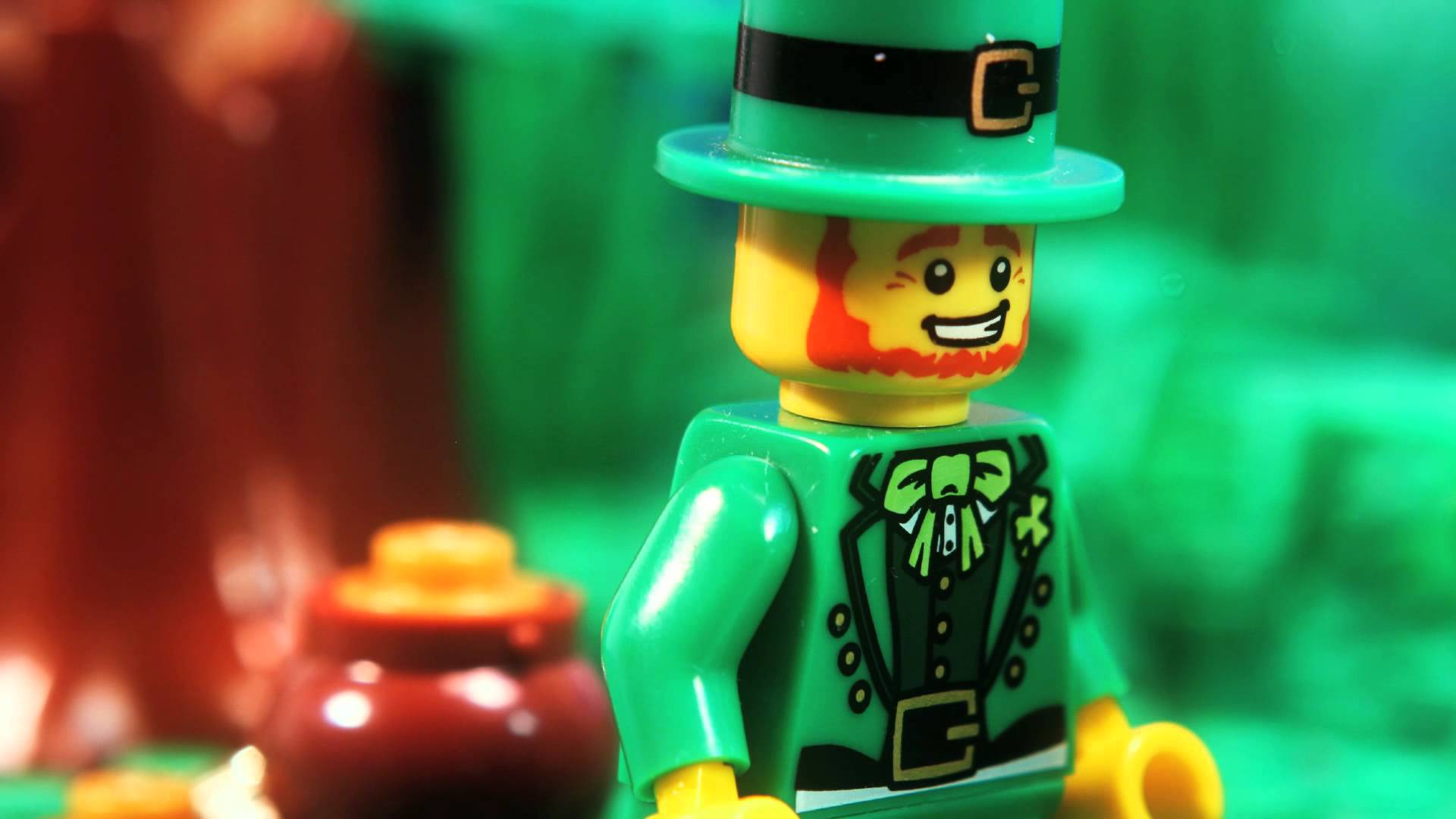 Handy-Wallpaper Feiertage, Lego, St Patricks Day kostenlos herunterladen.